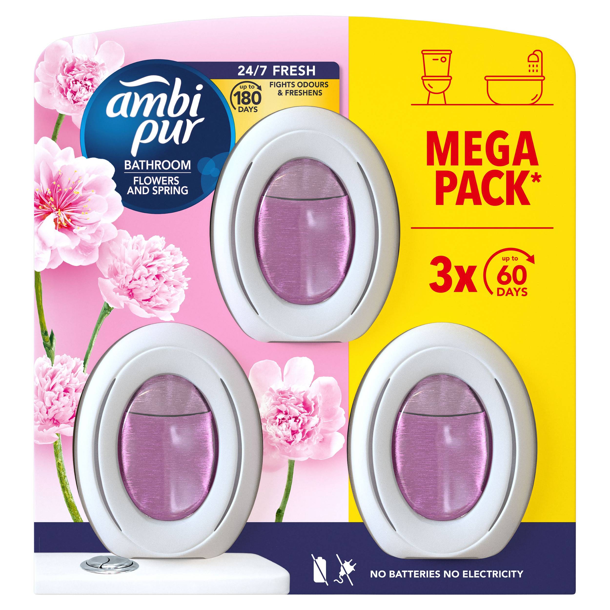 Ambi Pur Koupelna Membr osvěžovač Flower 24ml