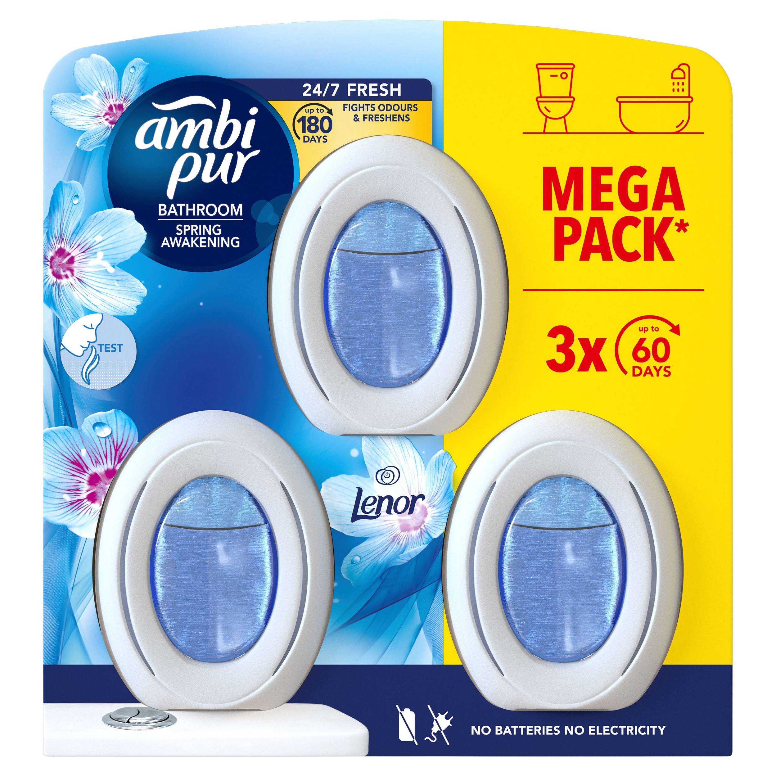 Drogerie a kosmetika - Ambi Pur Koupelna Membr osvěžovač SprAw 24ml
