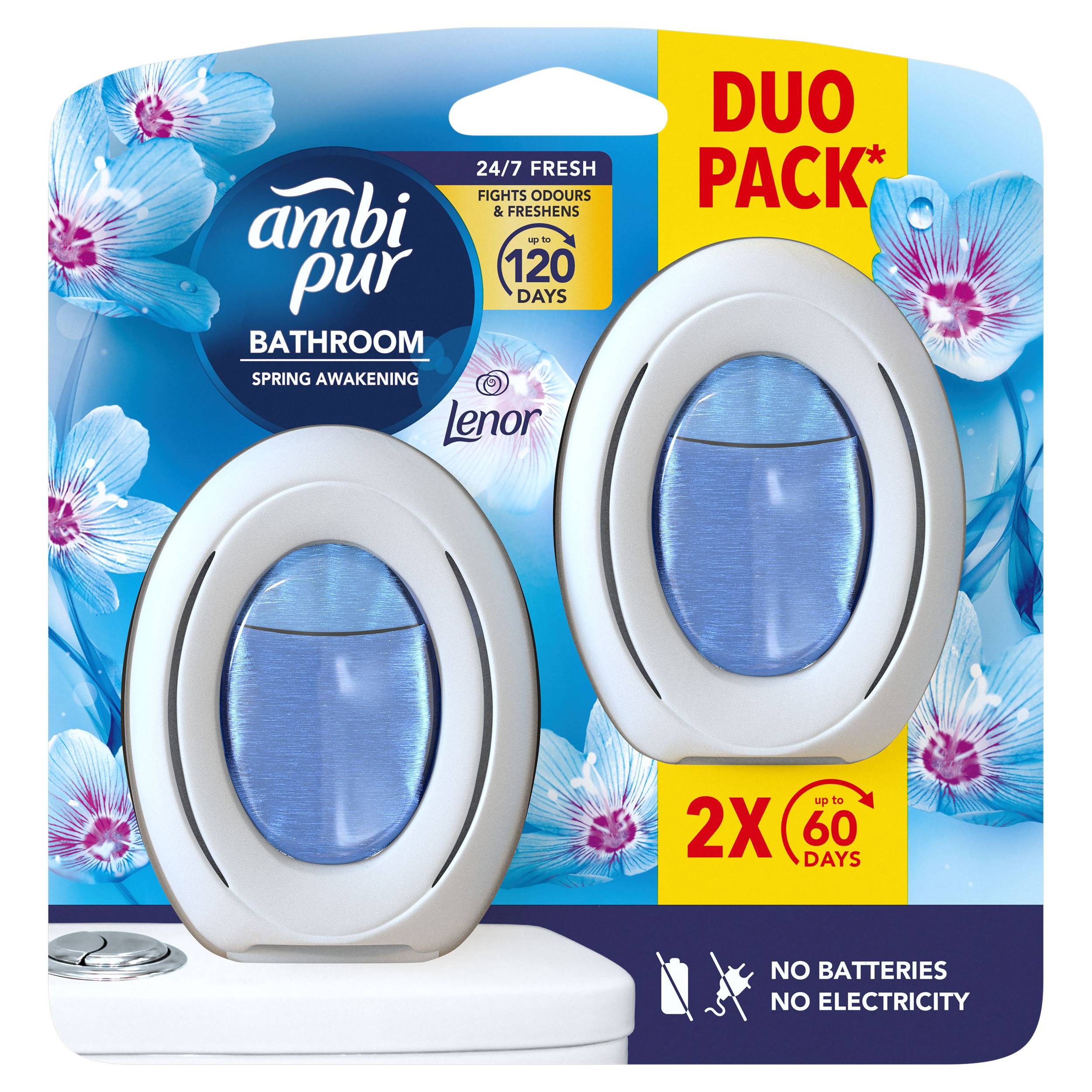 Drogerie a kosmetika - Ambi Pur osvěžovač do koupelny Spring Awakening 16ml