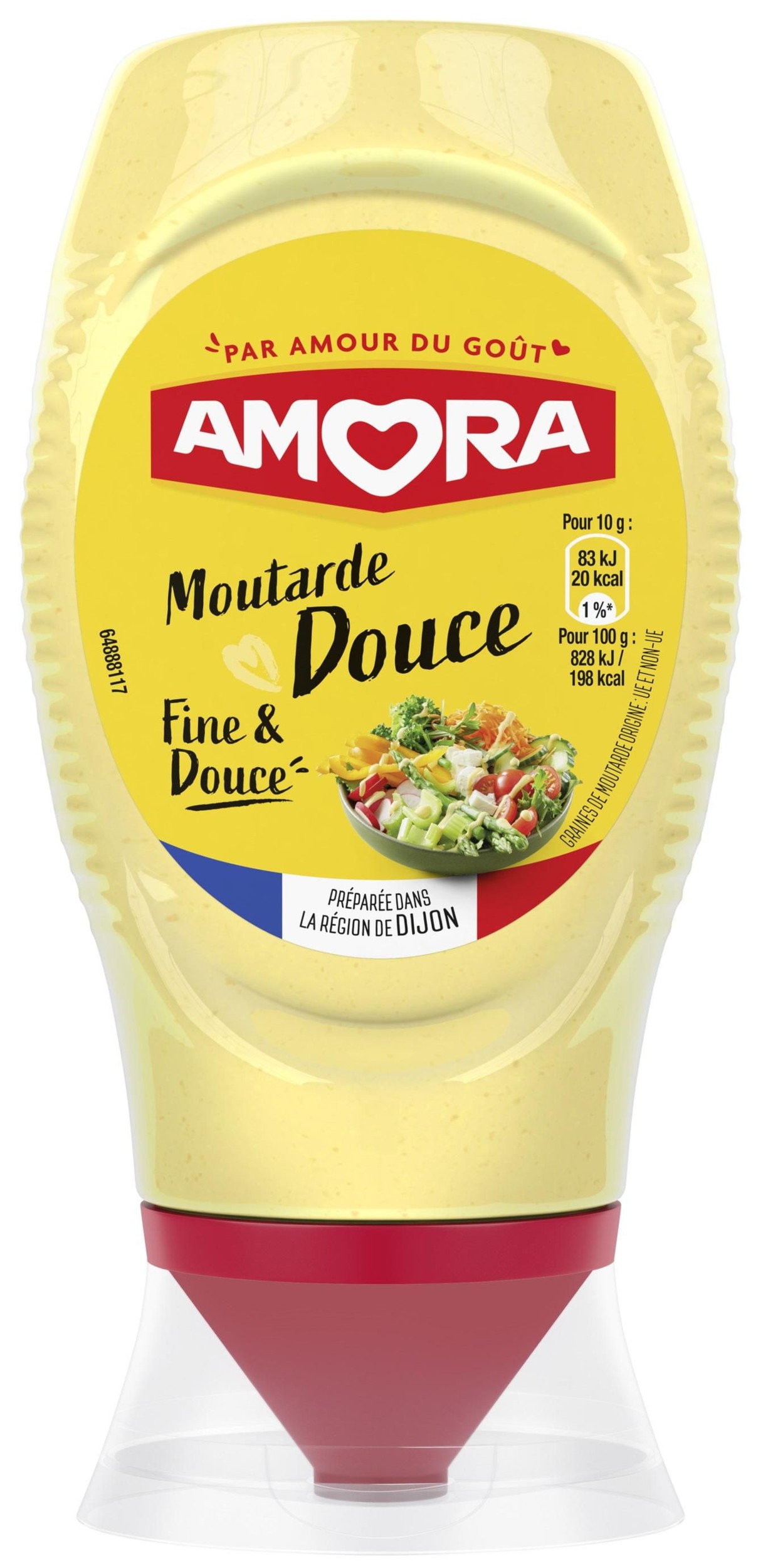 Trvanlivé potraviny - Amora Dijonská hořčice sladká Squeeze 260g