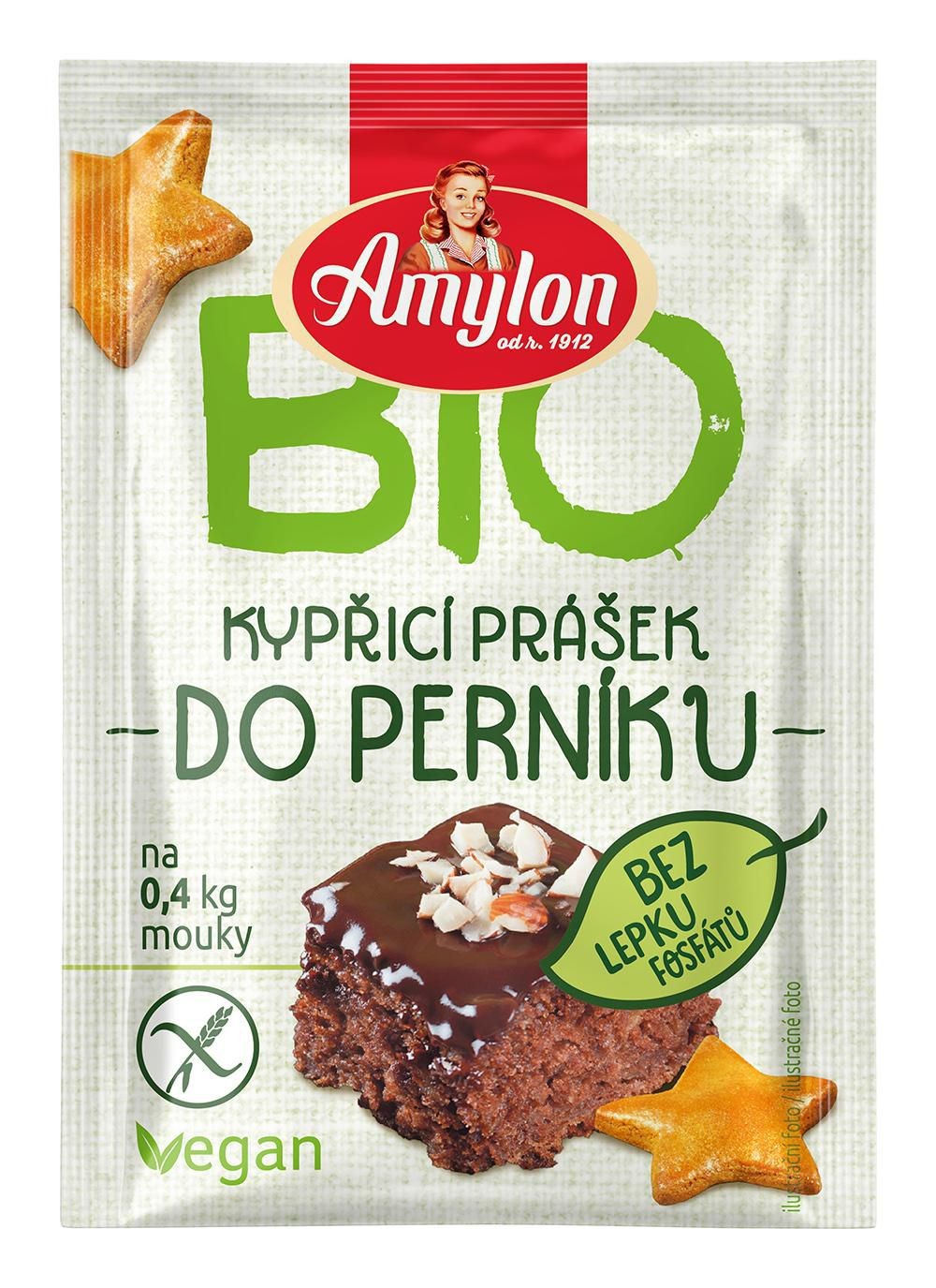 Trvanlivé potraviny - Amylon BIO Prášek kypřící do perníku bez lepku 18 g