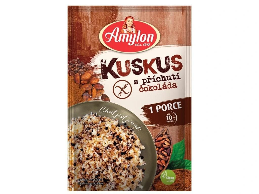 Zdravý svět - Amylon Kuskus s příchutí čokoláda - bez lepku, 75 g
