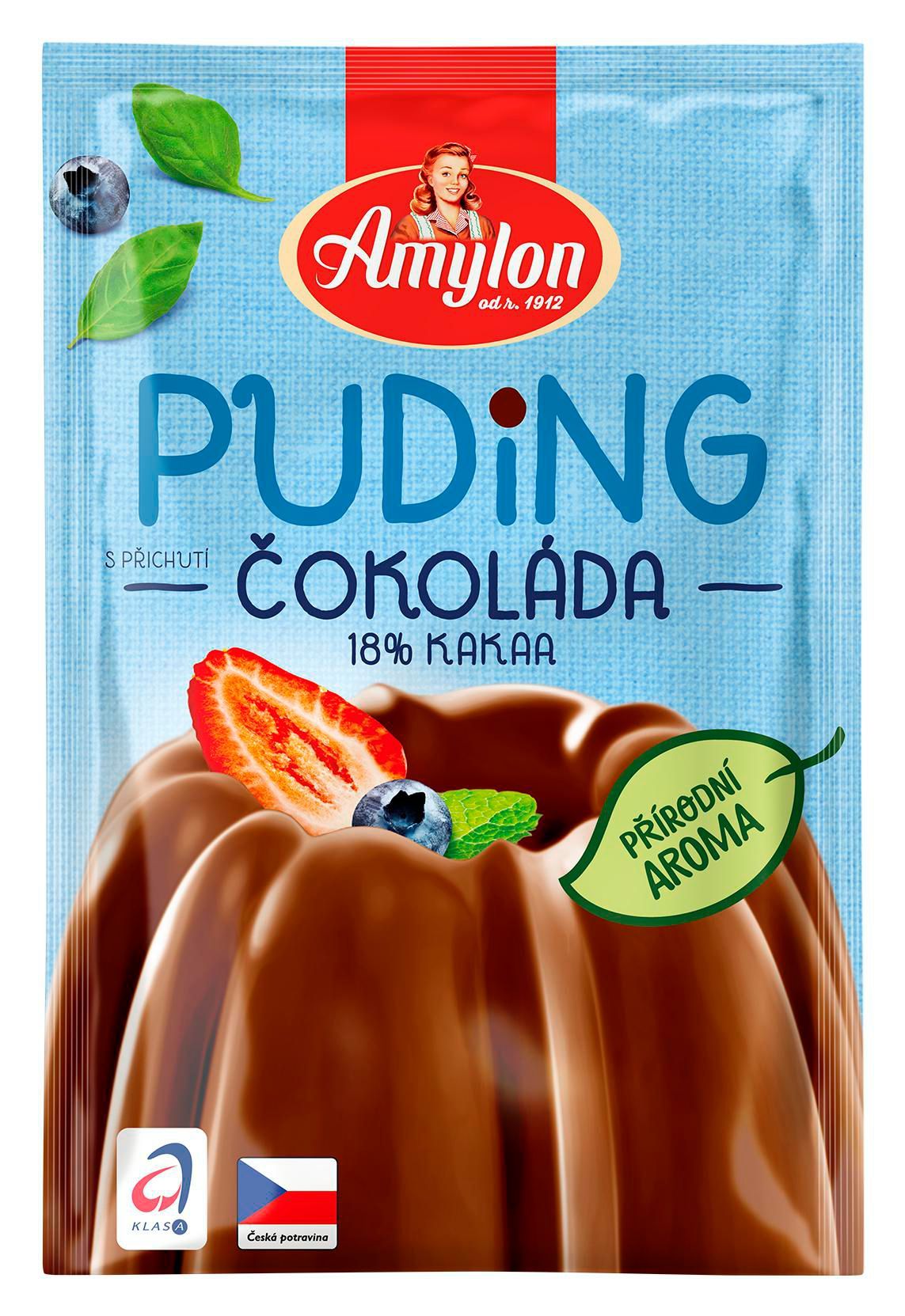 Trvanlivé potraviny - Amylon Puding s příchutí čokoláda 40 g