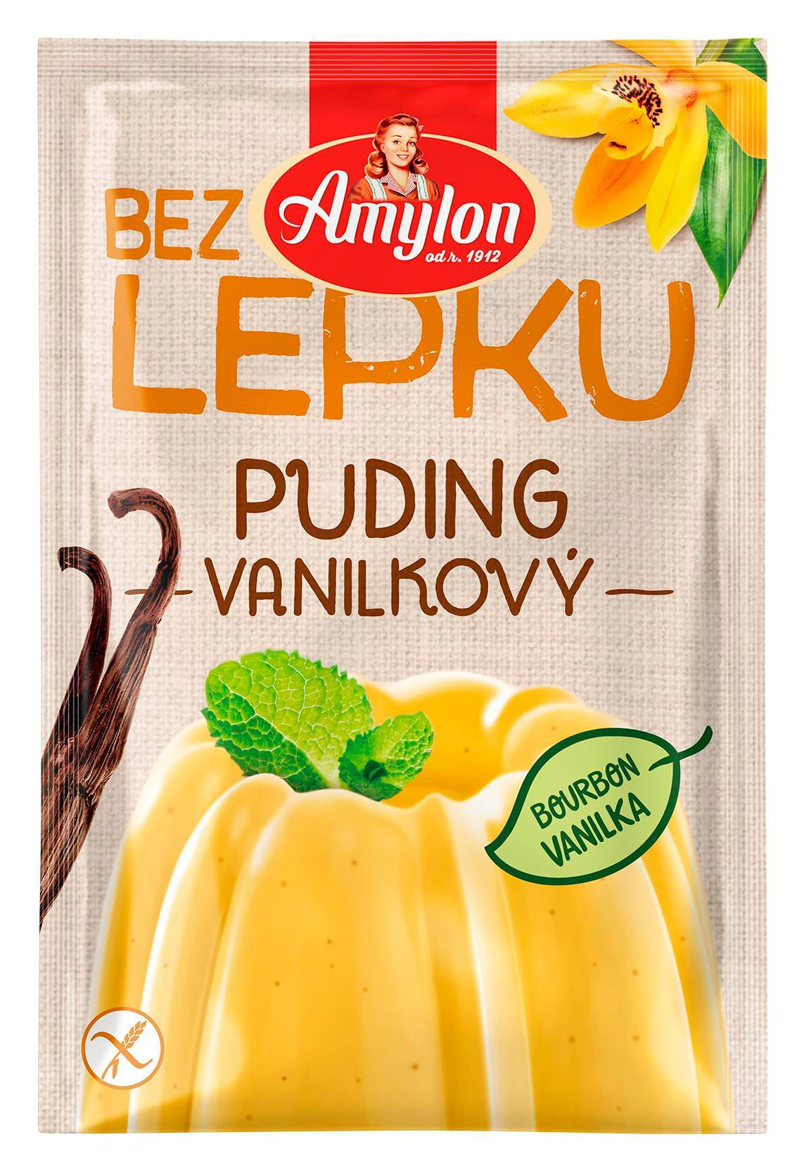 Trvanlivé potraviny - Amylon Puding vanilkový bez lepku 40 g