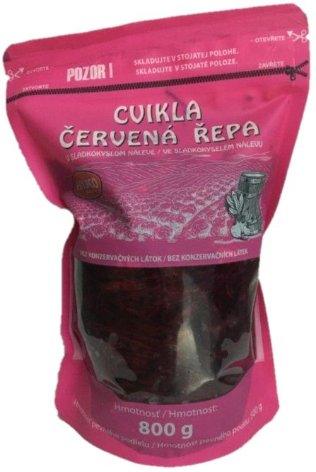 Ovoce a zelenina - Andaco Červená řepa ve sladkokyselém nálevu bez konzervačních látek 800 g