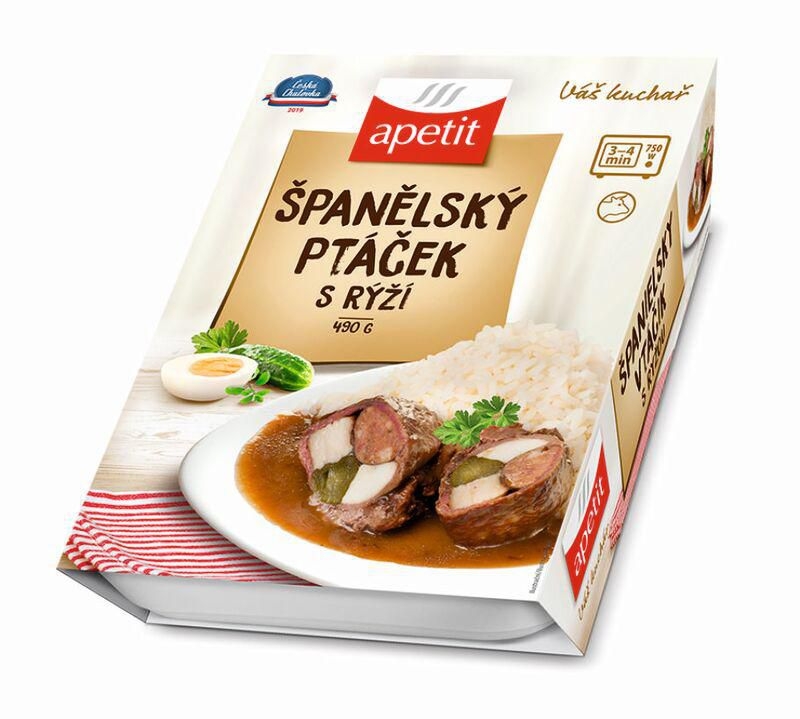 Hotová jídla - Apetit Španělský ptáček, rýže  490g