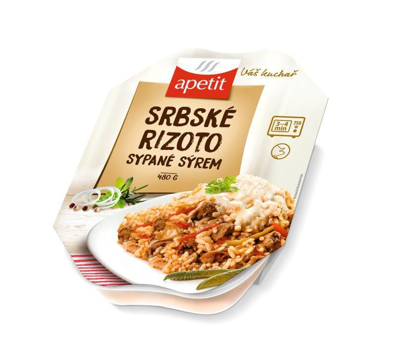 Hotová jídla - Apetit Srbské rizoto sypané sýrem 480 g