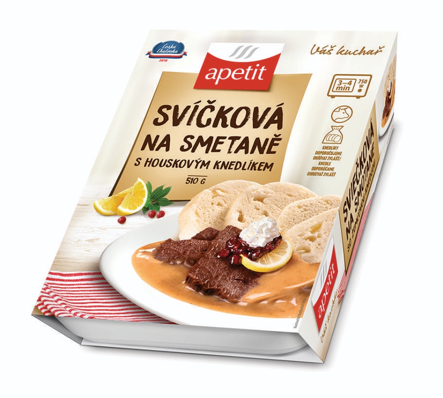 Hotová jídla - Apetit Svíčková na smetaně, houskový knedlík 510g