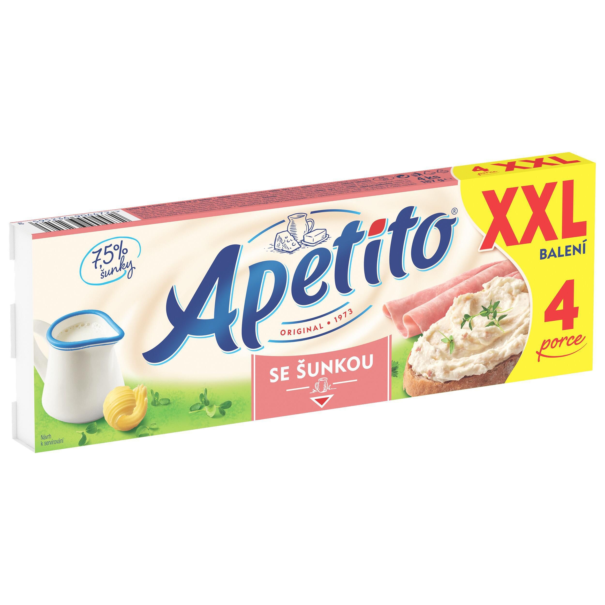 Mléčné a chlazené - Apetito se šunkou XXL 187g