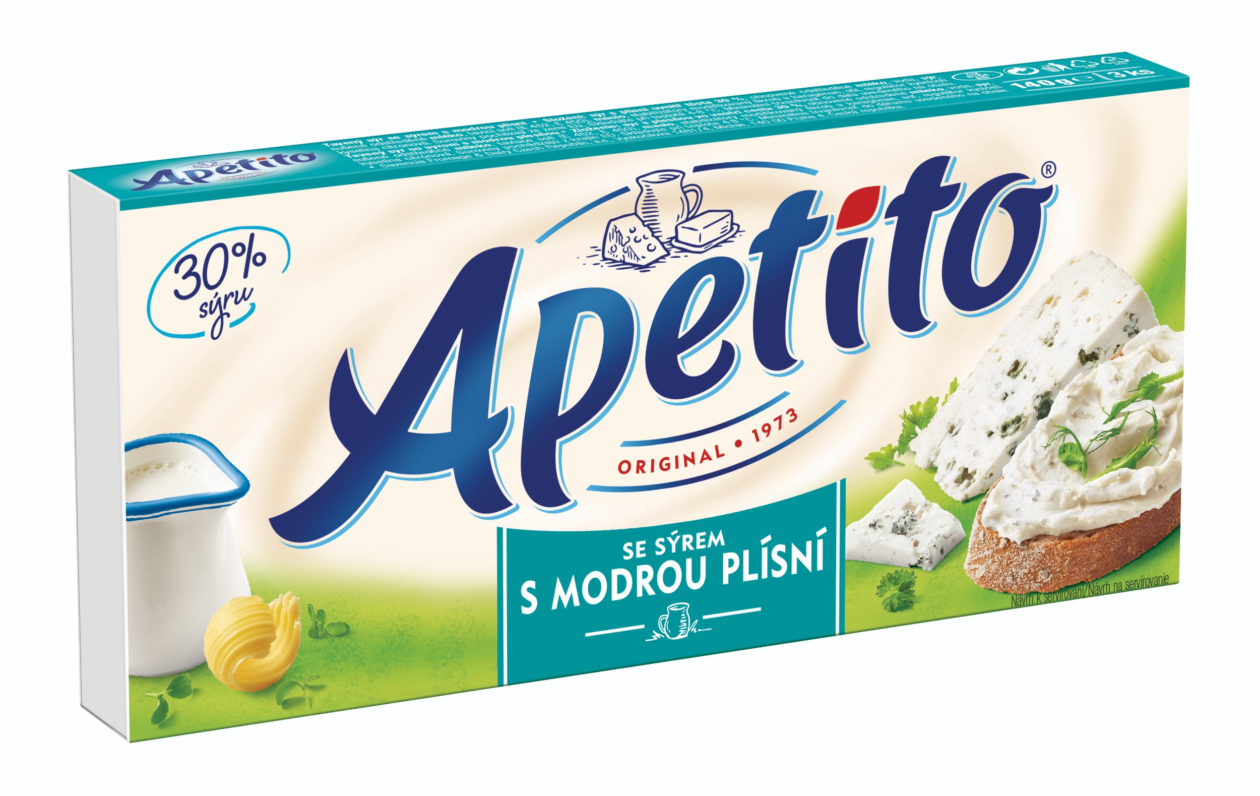 Mléčné a chlazené - Apetito se sýrem s modrou plísní 140g