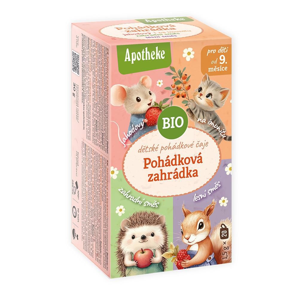 Svět dětí - Apotheke BIO čaj dětský Pohádková zahrádka 4v1, 20x1,5g