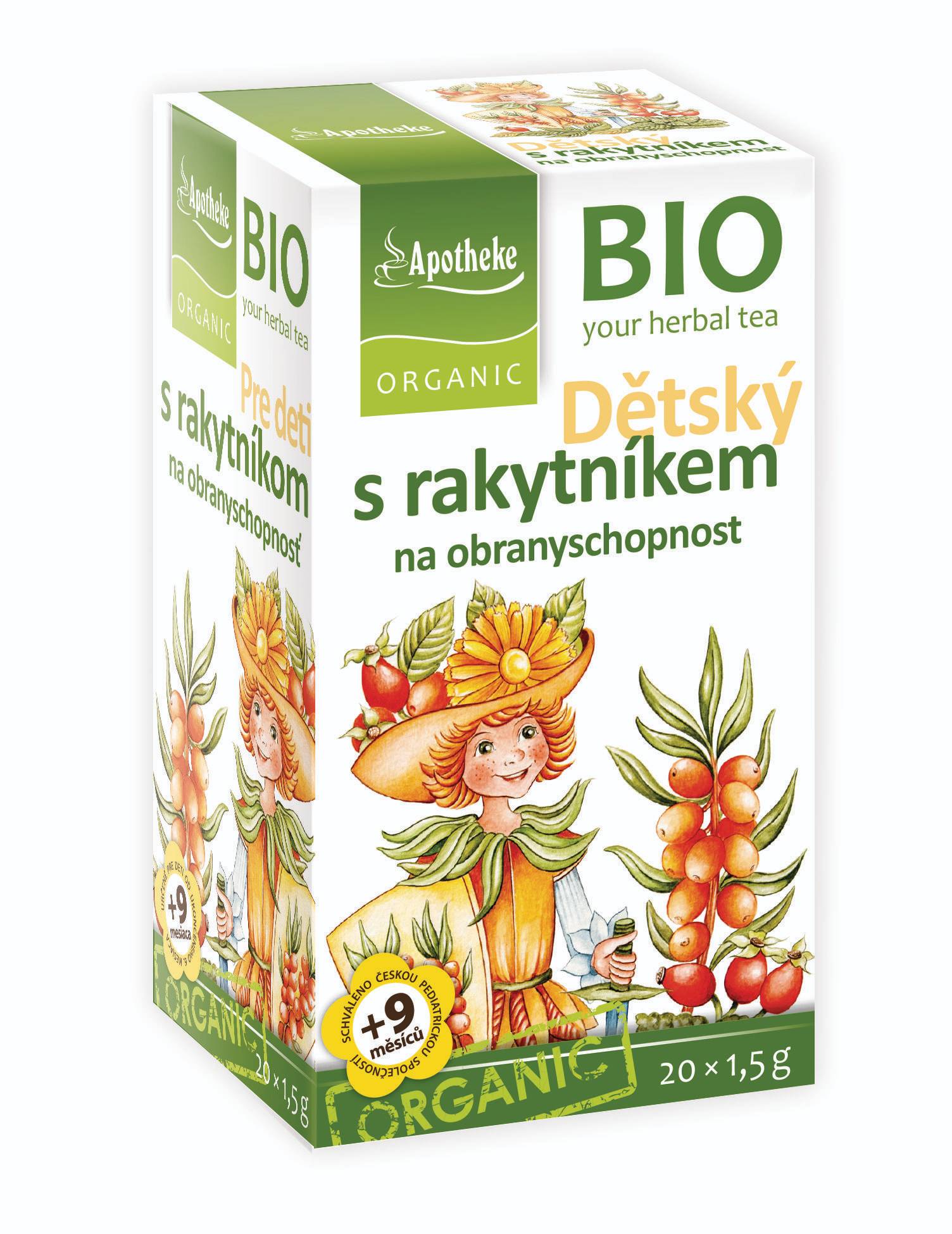 Zdravý svět - Apotheke BIO Dětský čaj s rakytníkem 20x1,5 g