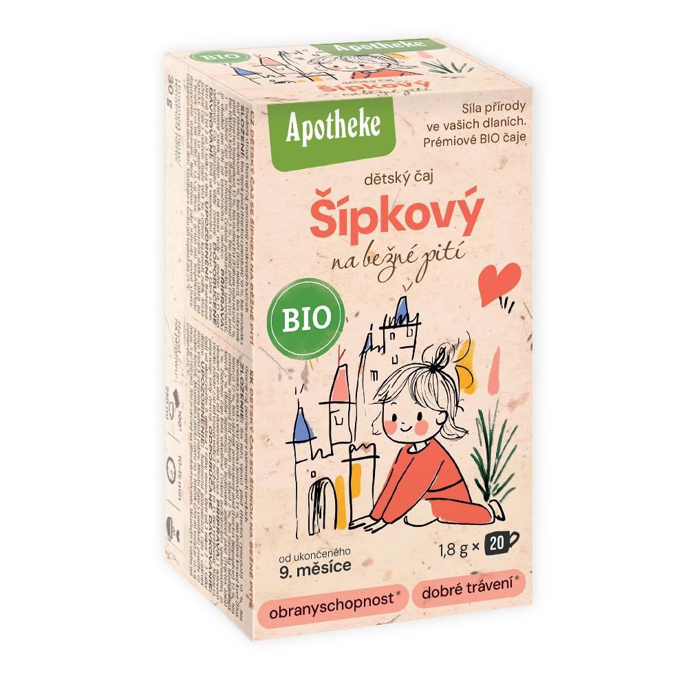 Svět dětí - Apotheke BIO dětský Šípkový čaj na běžné pití 20x1,8g