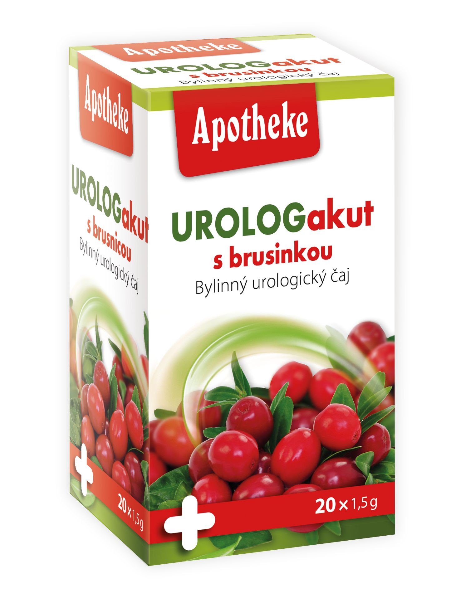 Nápoje - Apotheke Čaj Urolog akut s brusinkou 20x1,5g