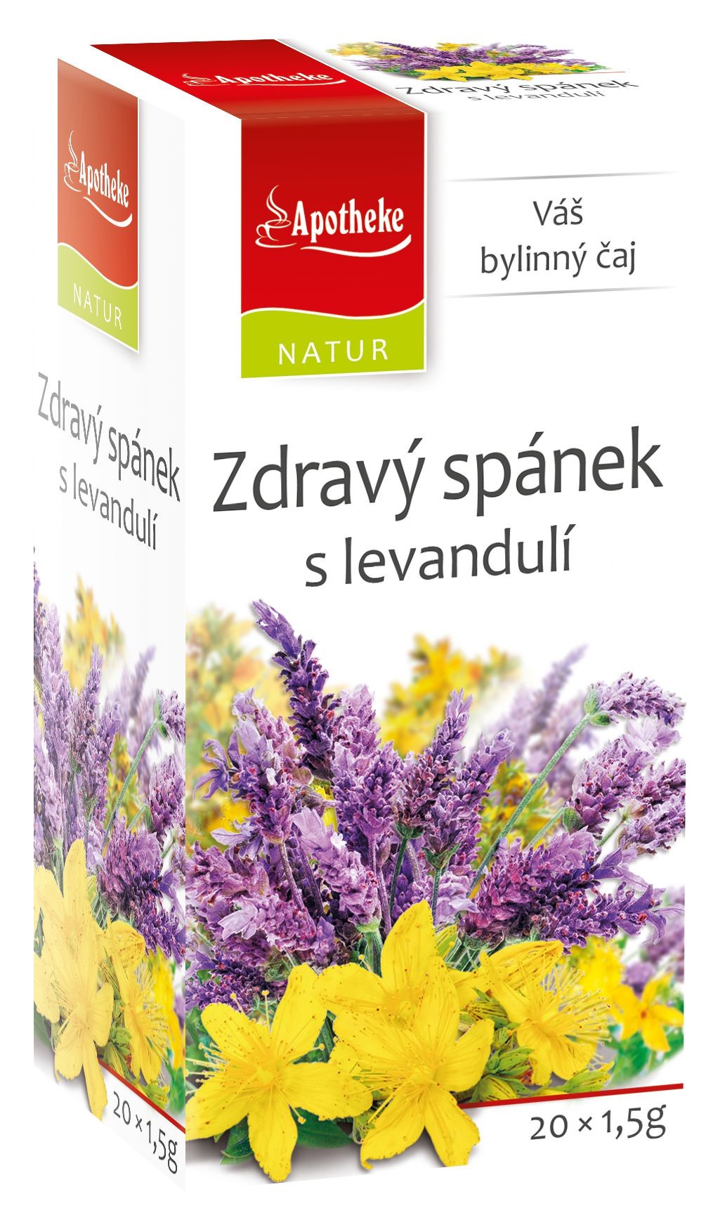 Nápoje - Apotheke Natur Zdravý spánek s levandulí čaj 20 x 1,5 g