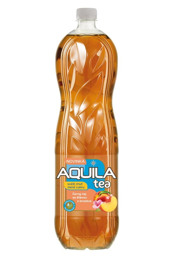 Nápoje - Aquila Tea.m Černý čaj se šťávou z broskve 1,5 l