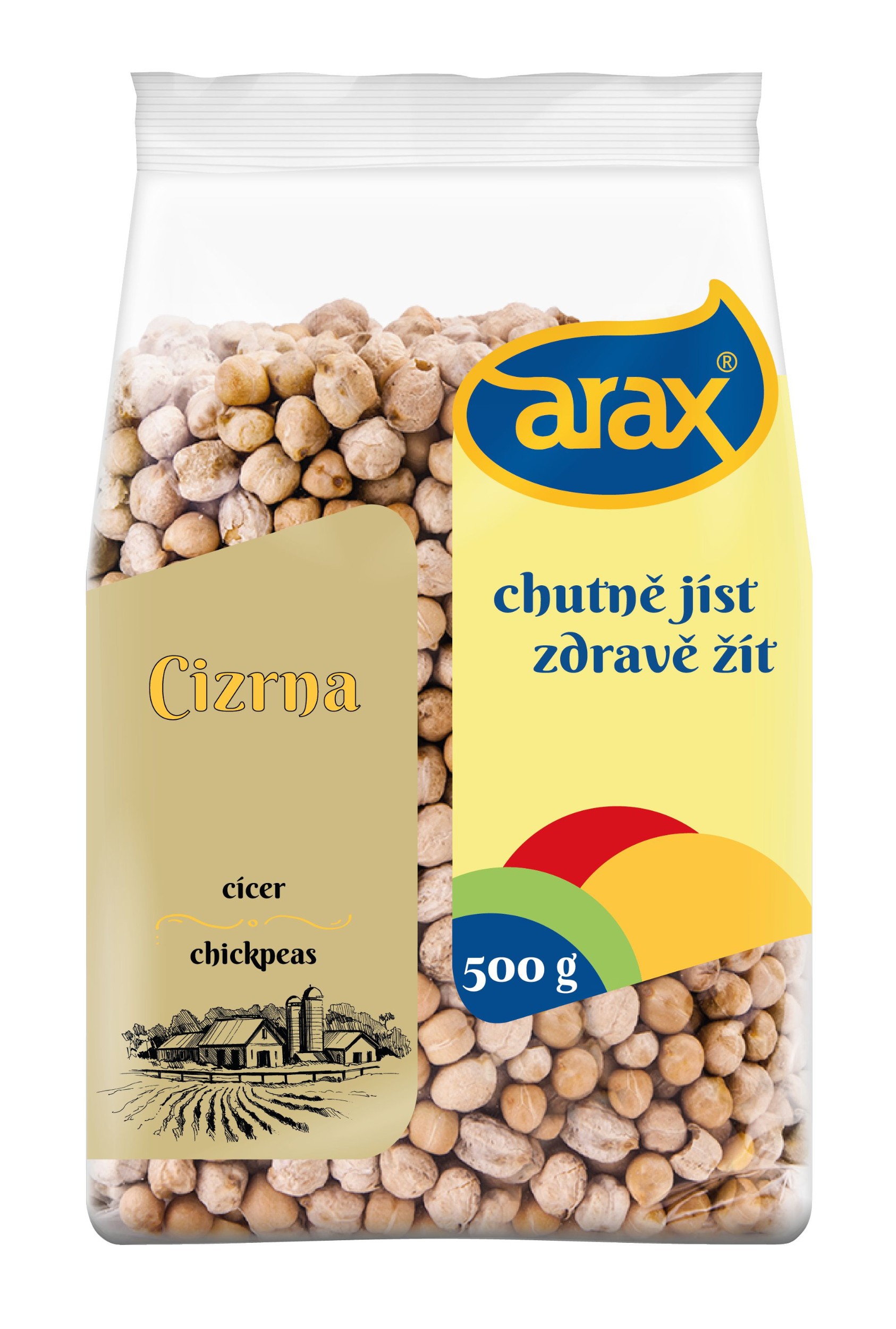 Trvanlivé potraviny - Arax Cizrna 7mm Kabuli 500 g