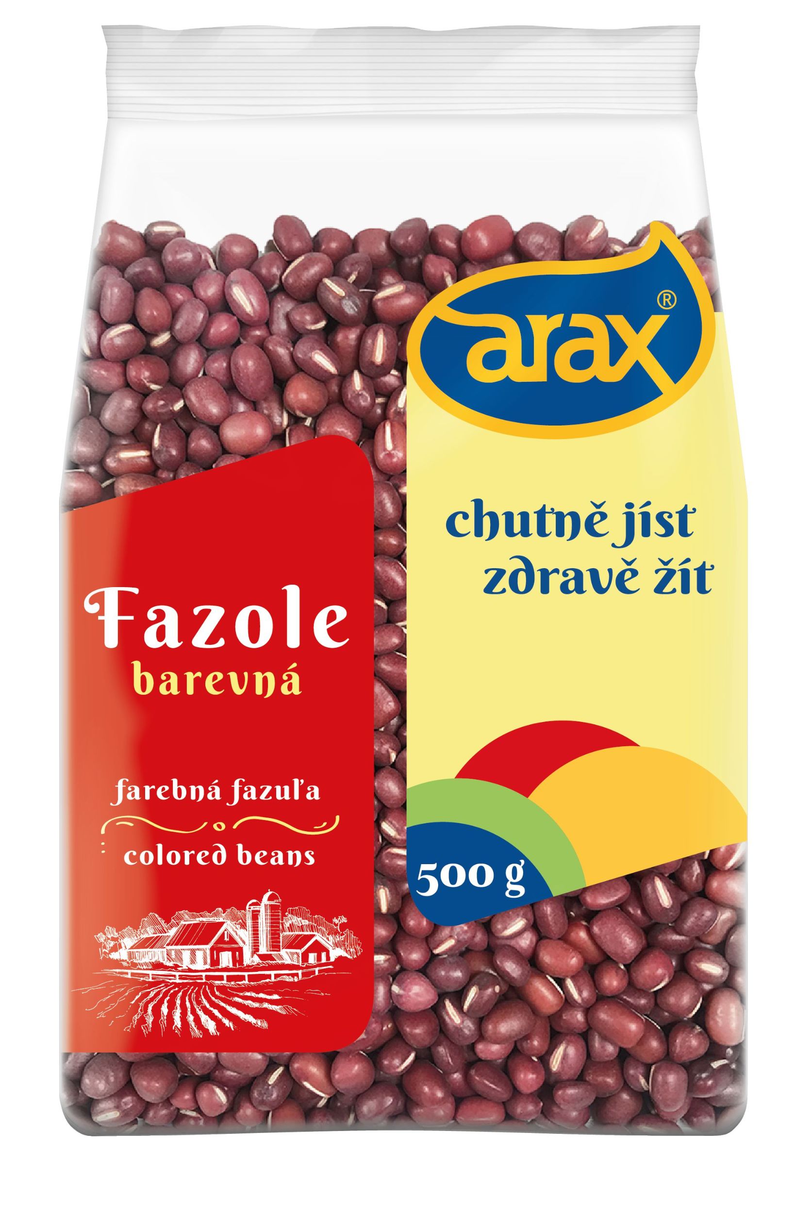 Trvanlivé potraviny - Arax Fazole Adzuki - červená 500 g