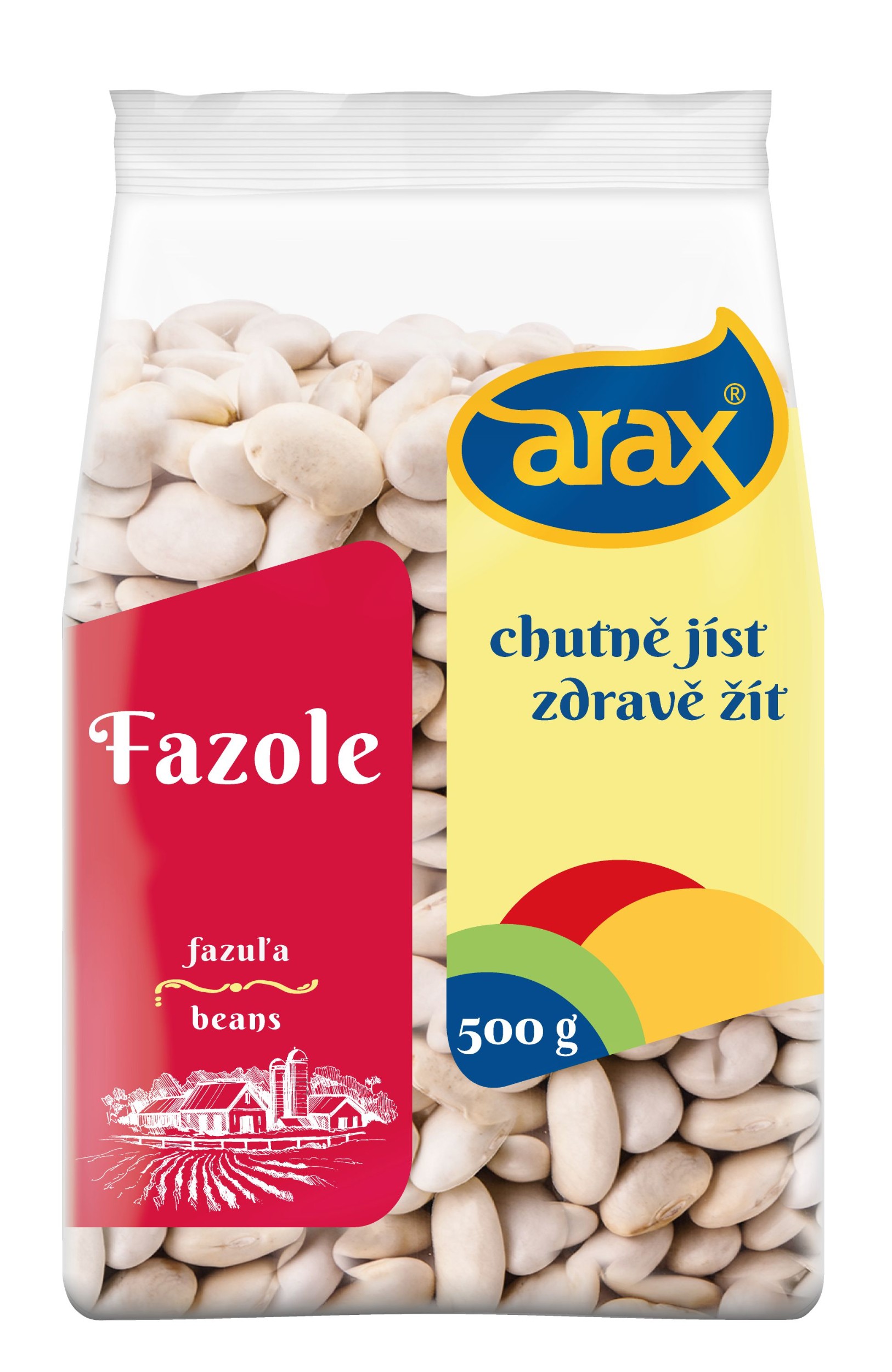 Trvanlivé potraviny - Arax Fazole bílá velká 500 g