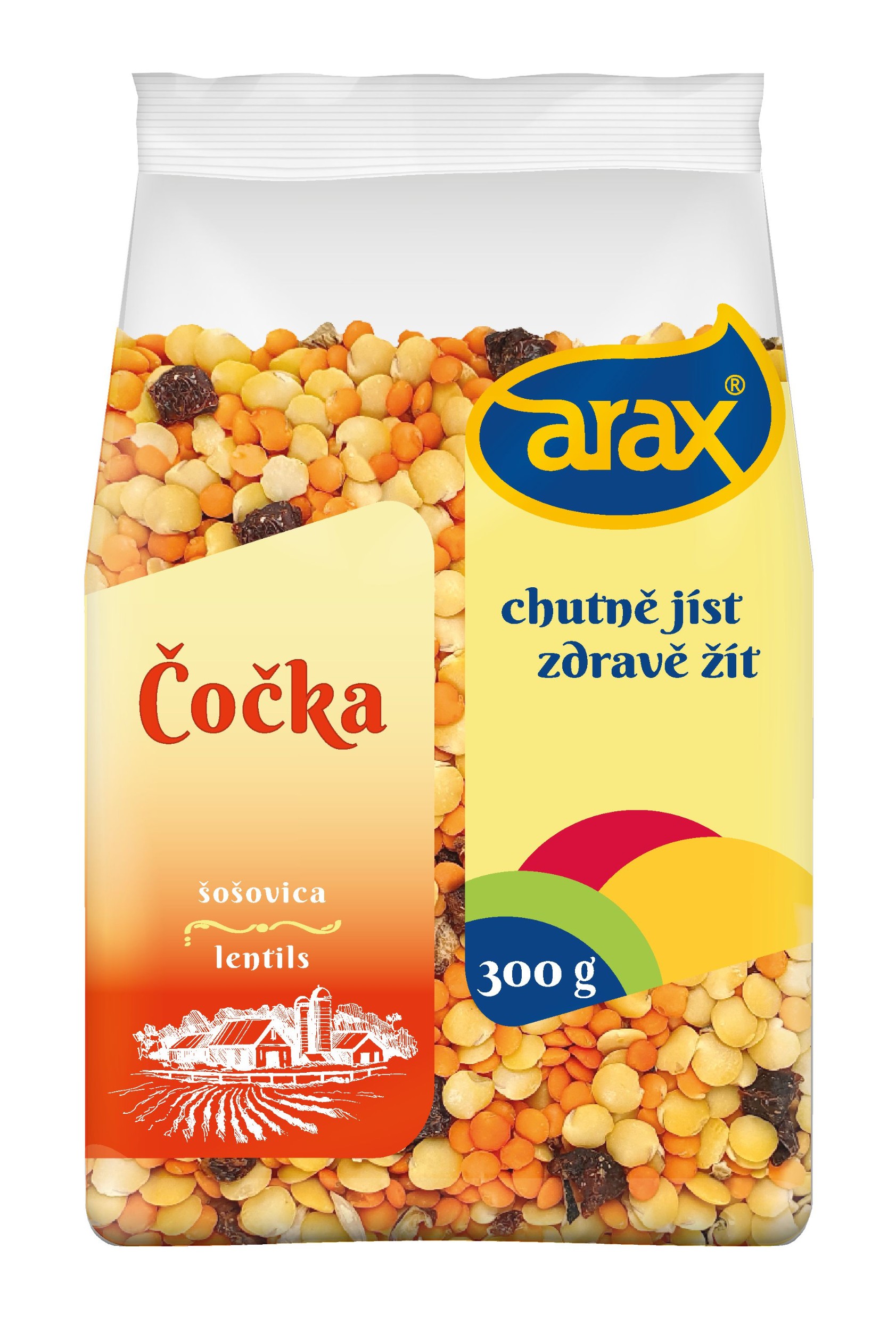 Trvanlivé potraviny - Arax Gurmánská čočka směs 300g