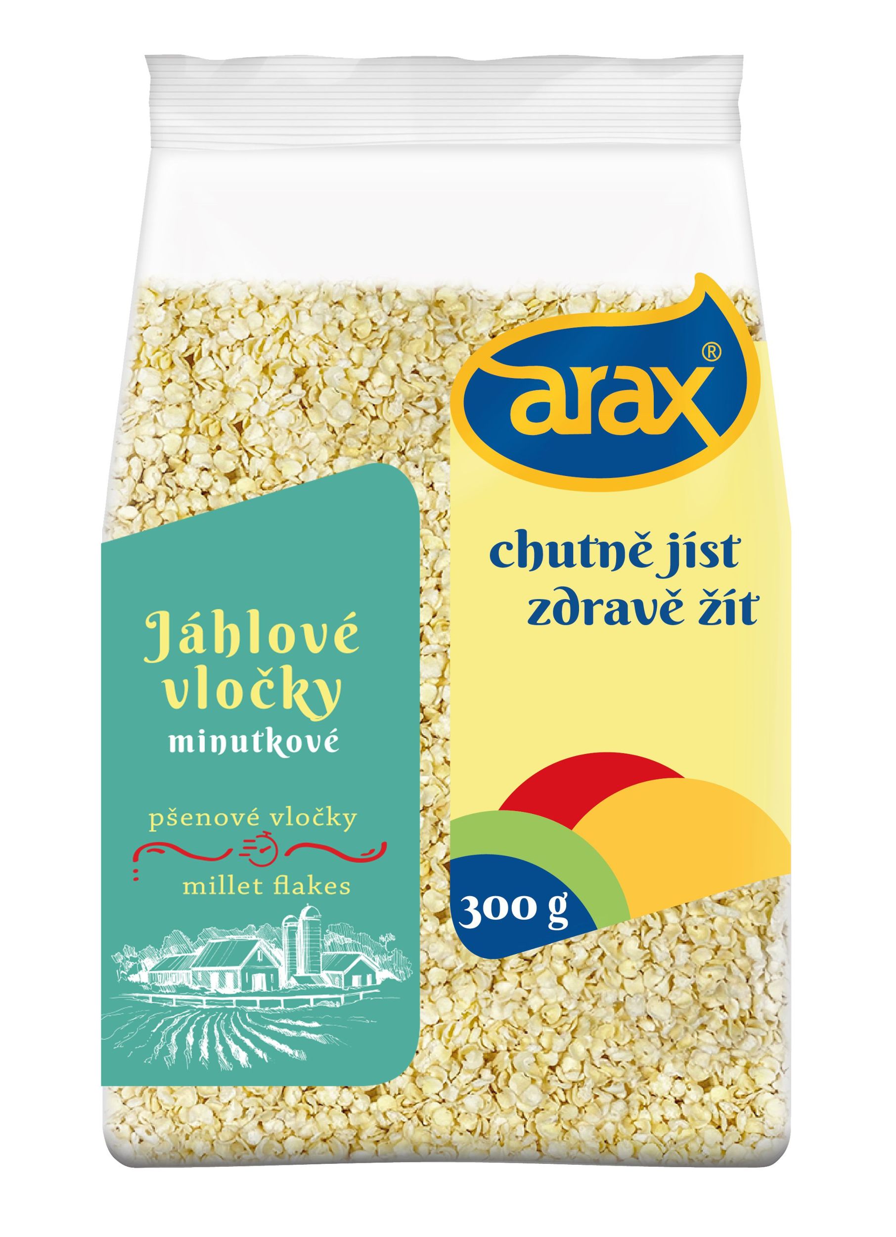 Trvanlivé potraviny - Arax Jáhlové vločky instantní 300 g