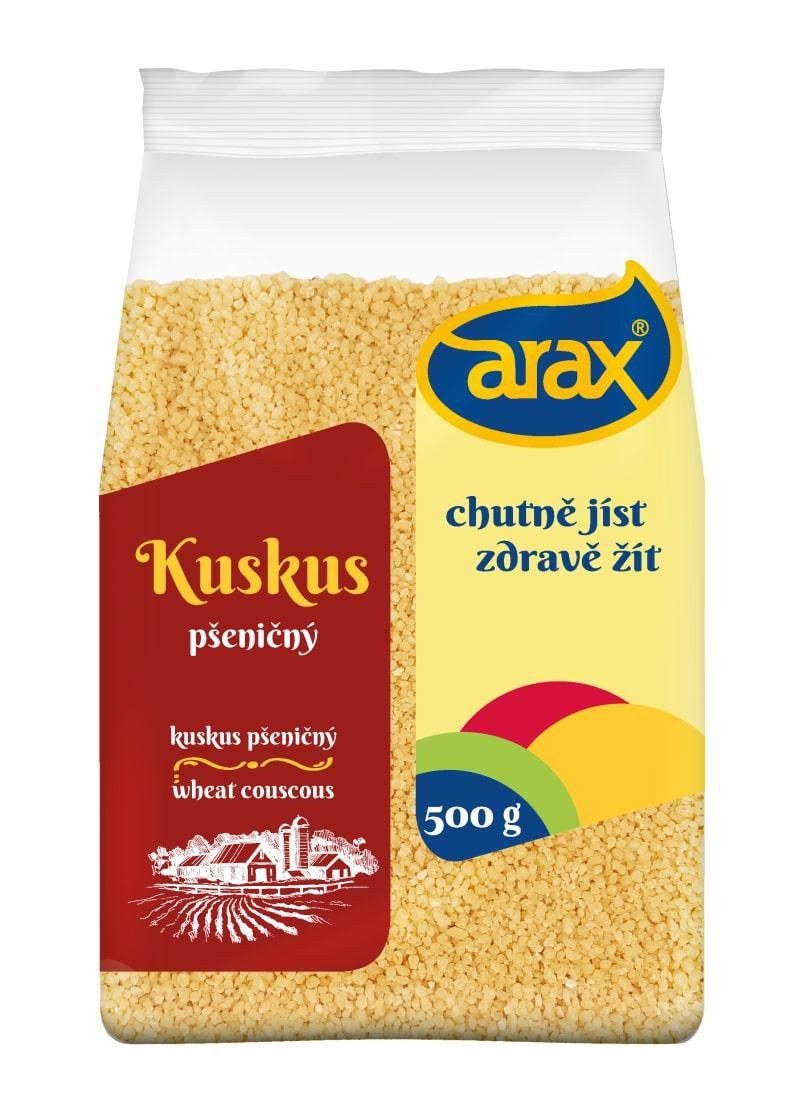 Trvanlivé potraviny - Arax Kuskus medium semolina 500 g