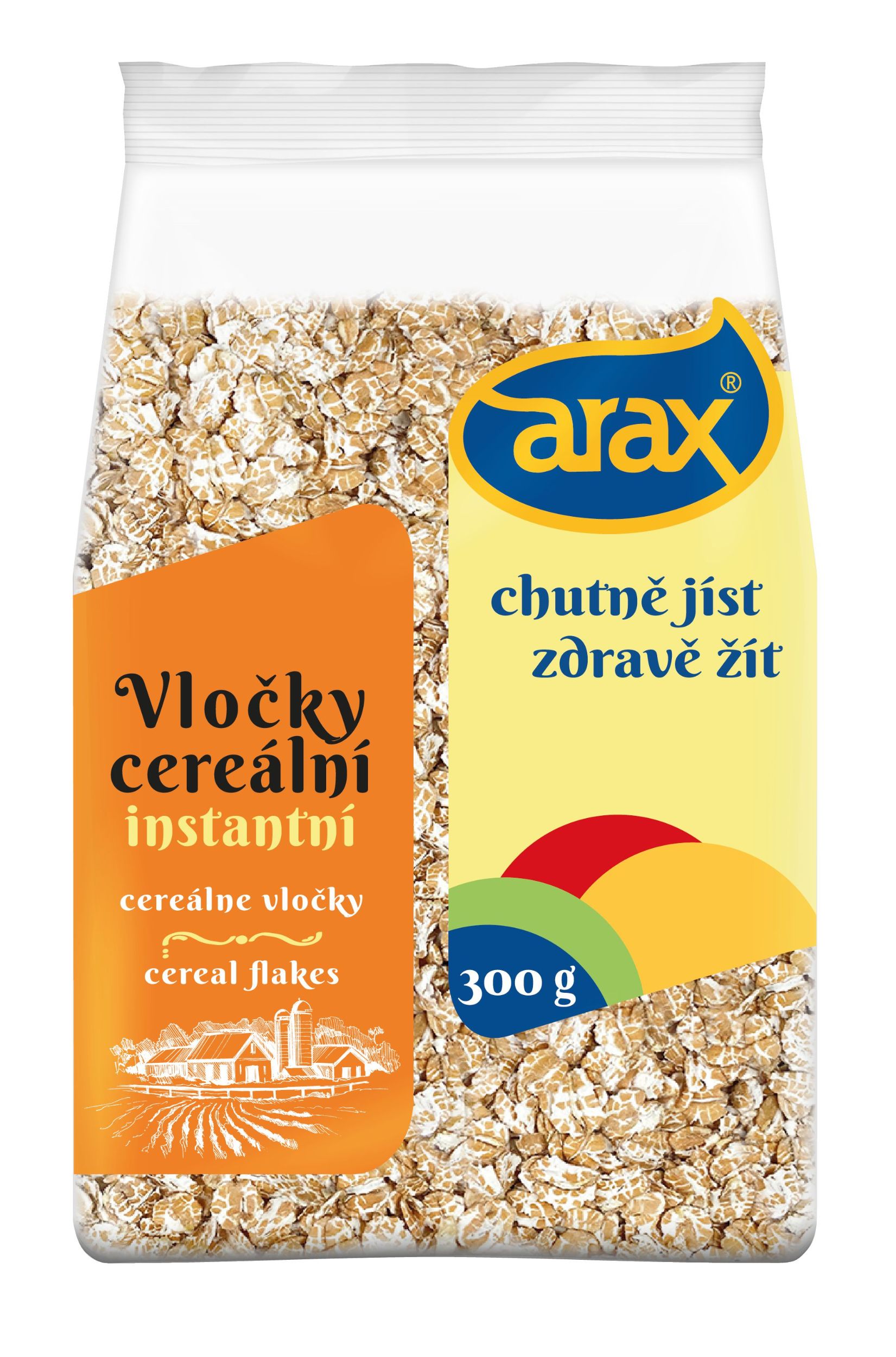 Trvanlivé potraviny - Arax Špaldové vločky instantní 300 g