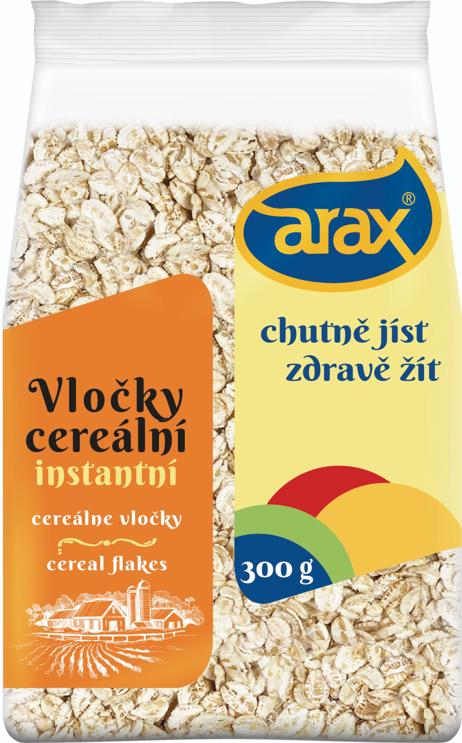 Trvanlivé potraviny - Arax Vločky ječné instantní 300g