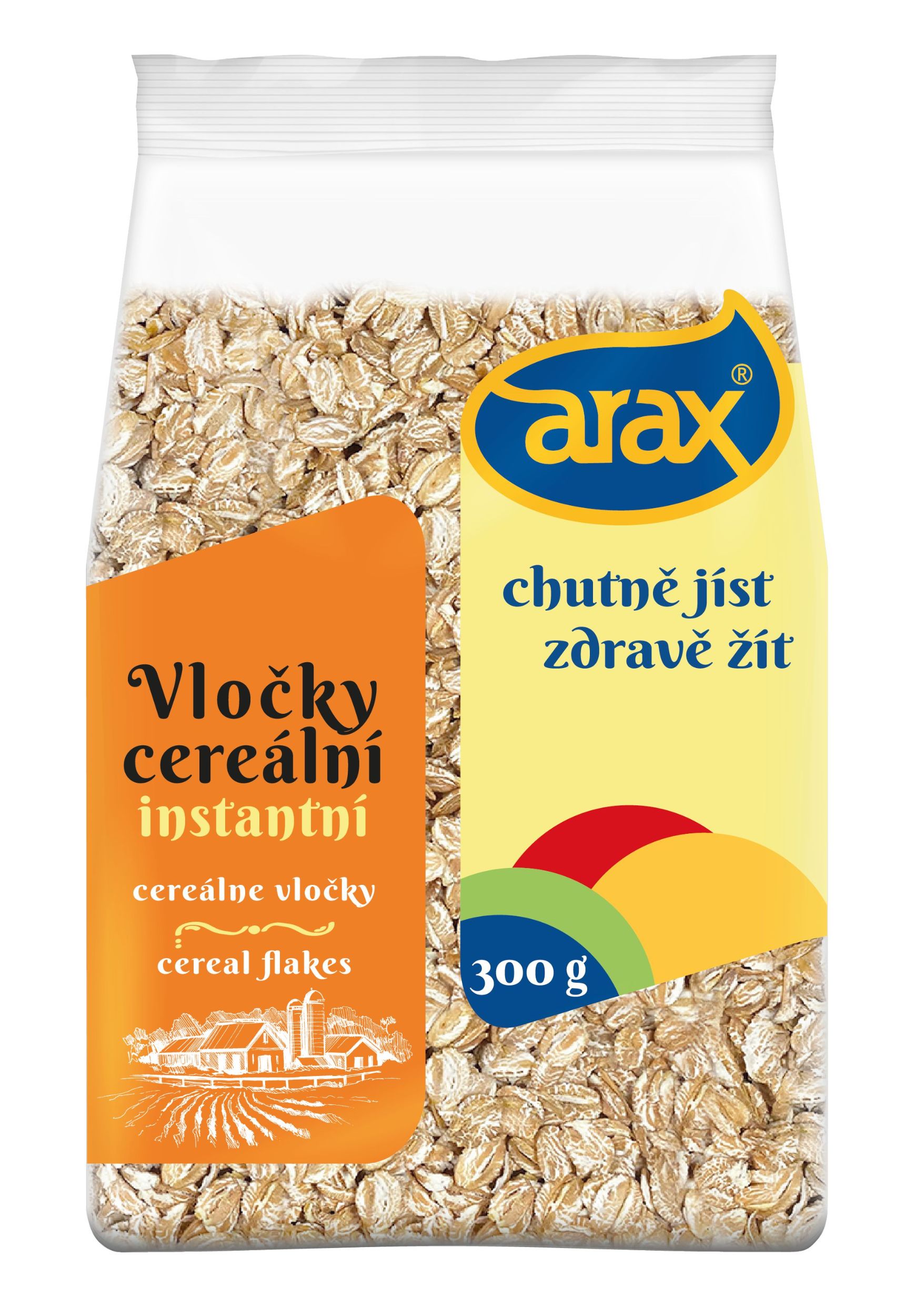 Zdravý svět - Arax Žitné vločky, instantní 300 g