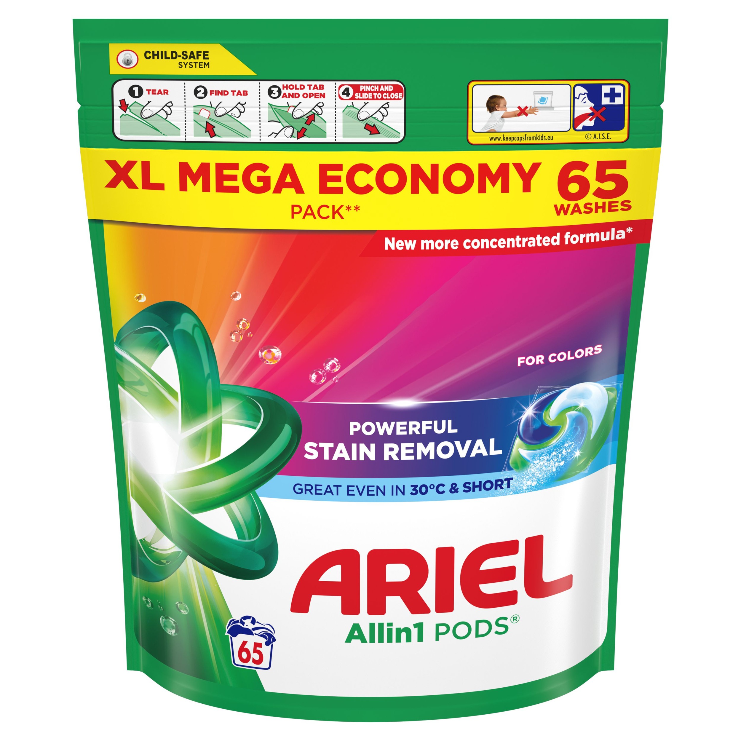 Drogerie a kosmetika - Ariel Gelové Kapsle Color 65ks