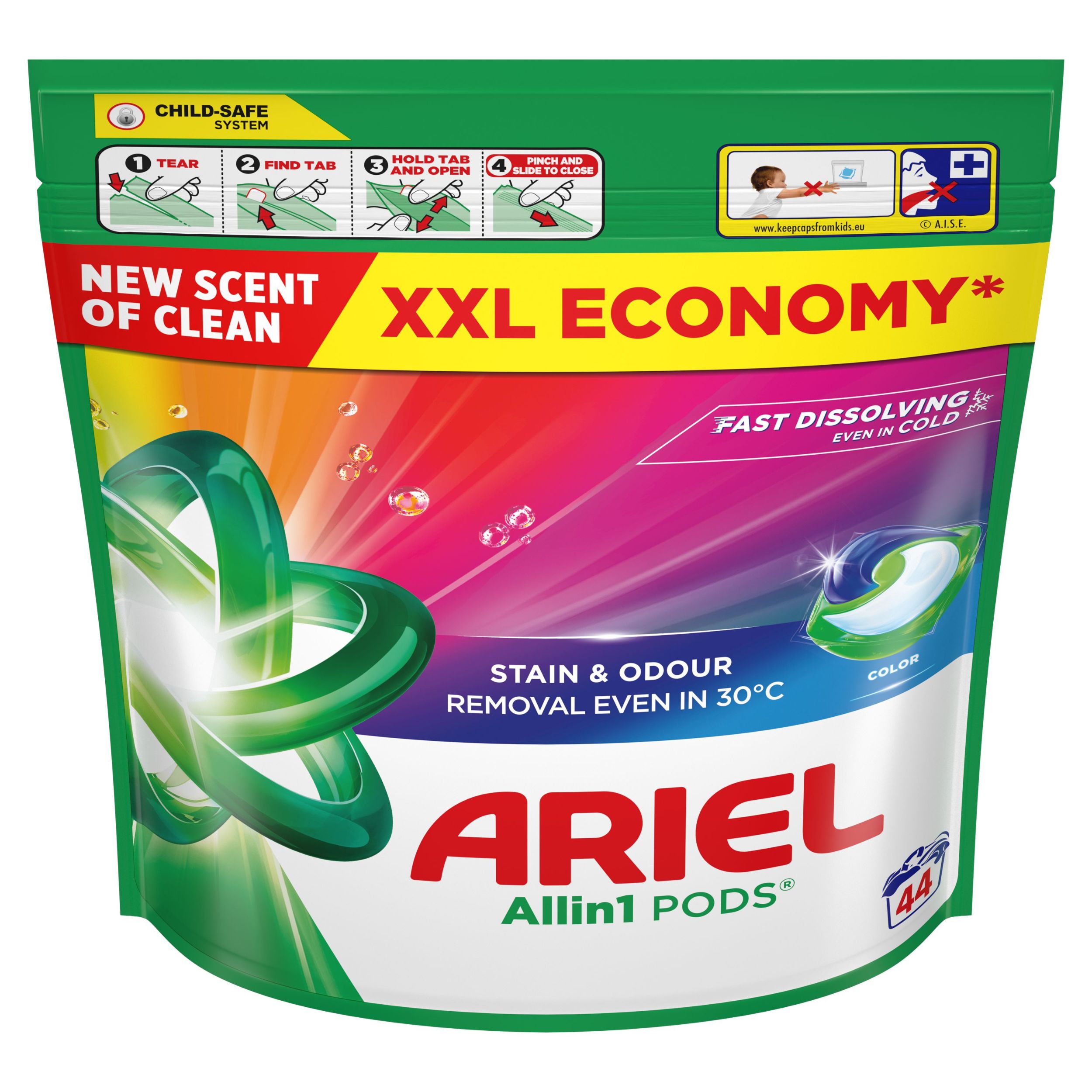 Drogerie a kosmetika - Ariel Gelové Kapsle Color Fresh 44 dávek