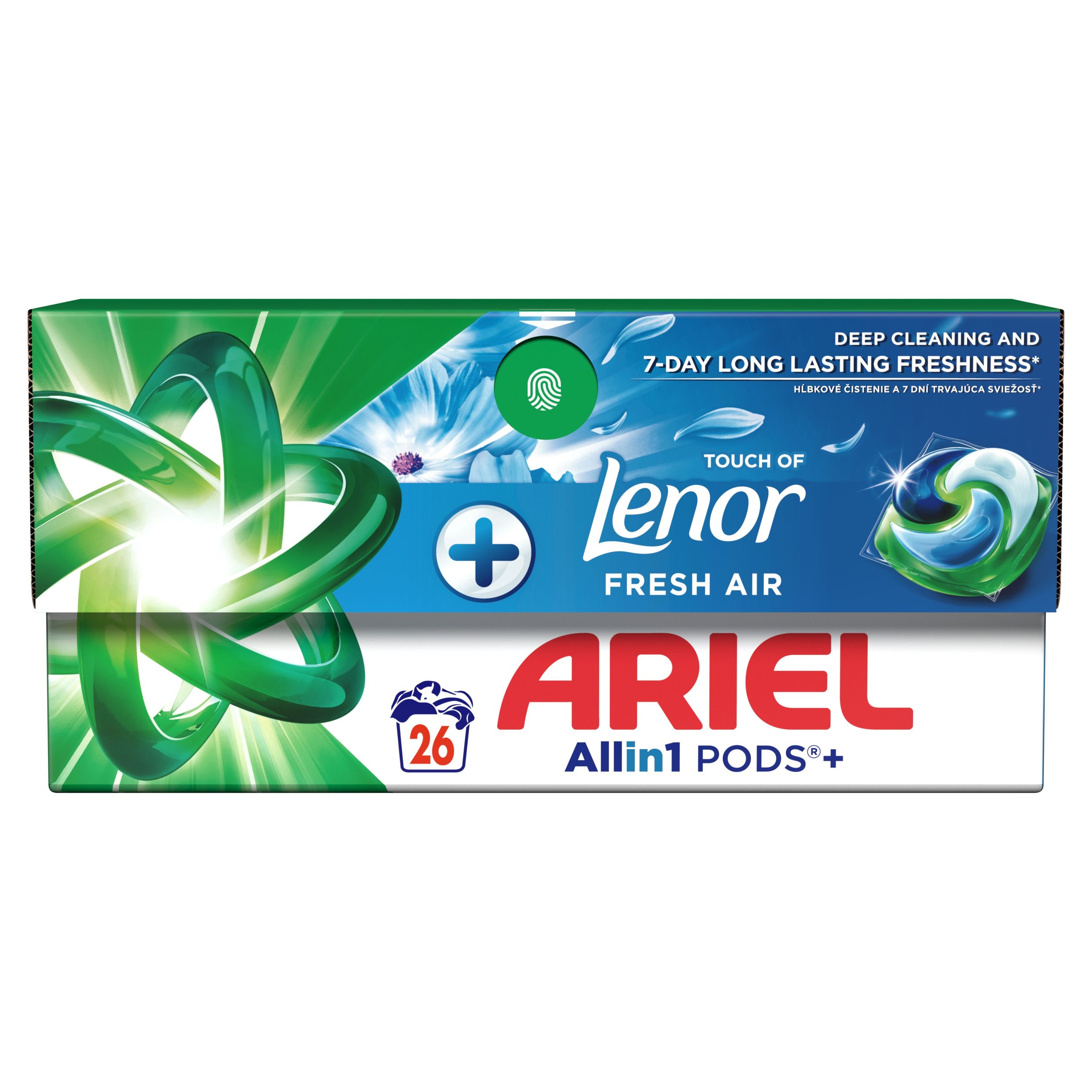 Drogerie a kosmetika - Ariel Gelové Kapsle Fresh Air 26 dávek