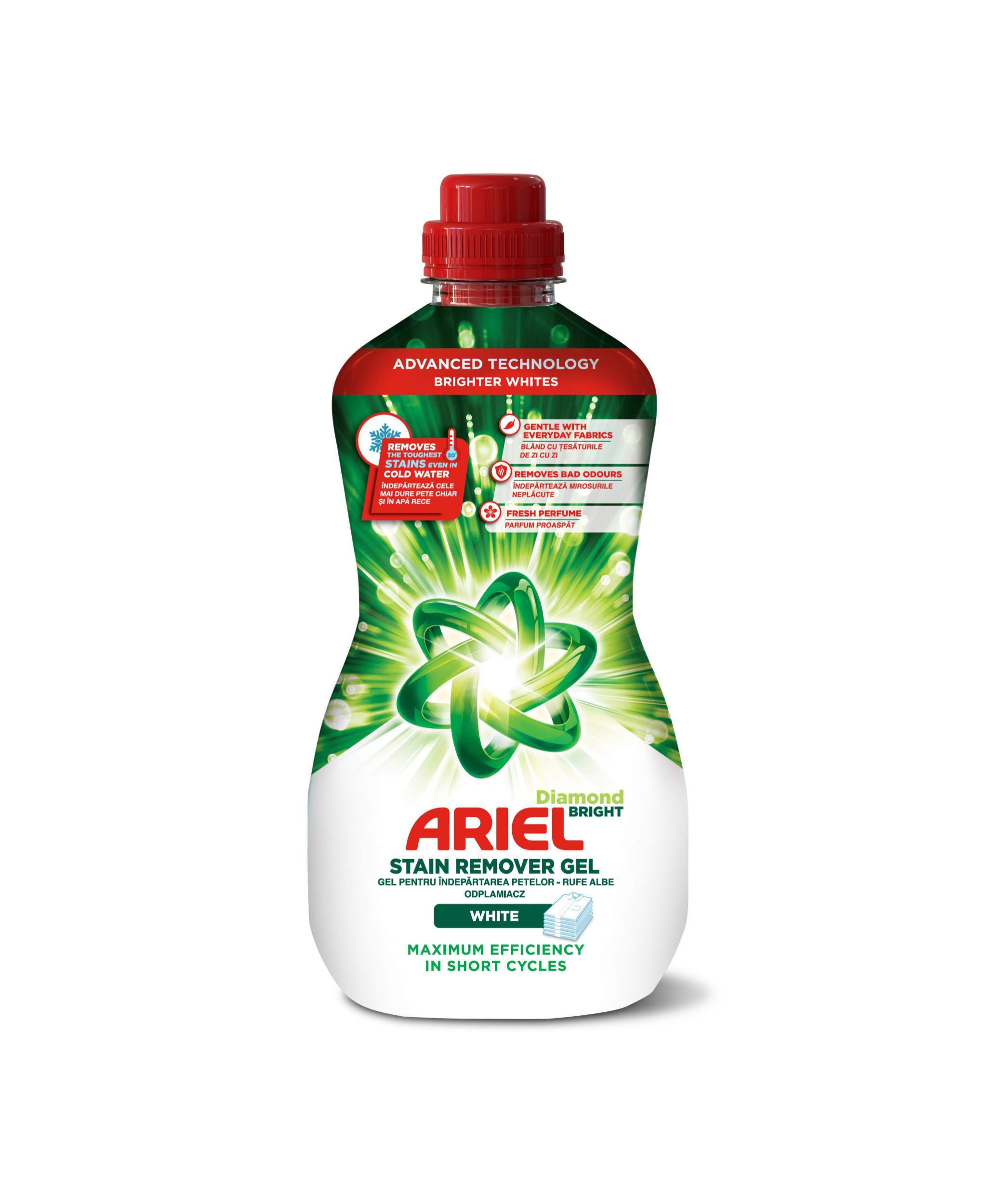 Drogerie a kosmetika - Ariel odstraňovač skvrn na bílé prádlo gel 950ml