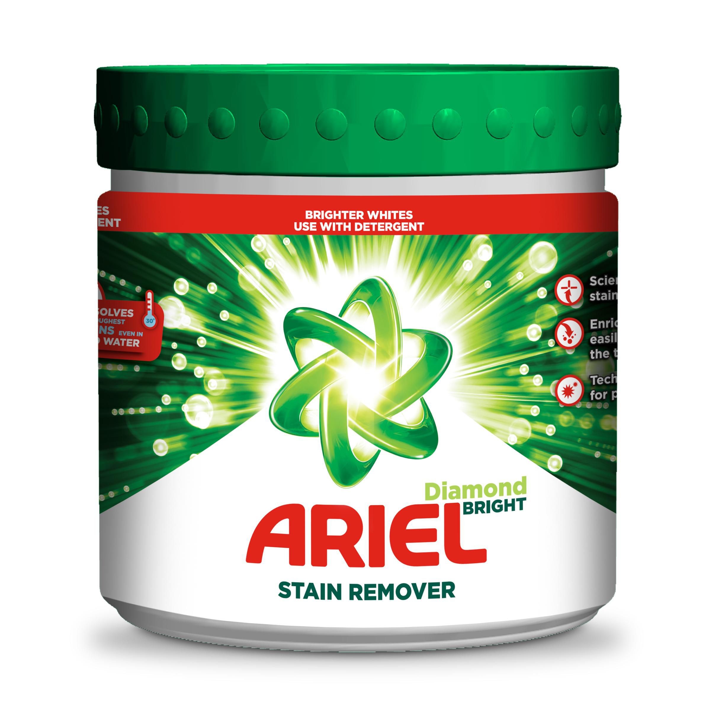Drogerie a kosmetika - Ariel odstraňovač skvrn na bílé prádlo prášek 500g