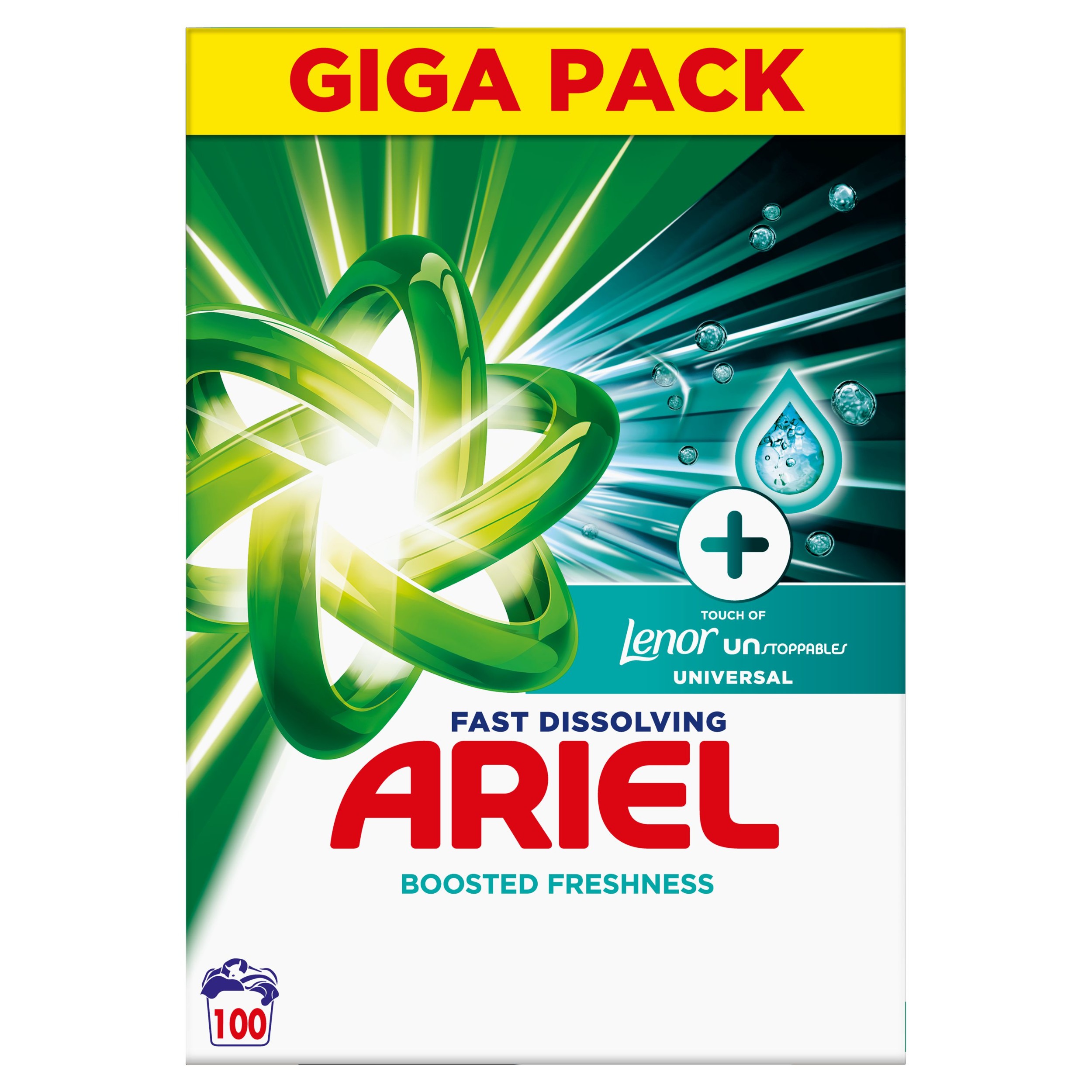 Drogerie a kosmetika - Ariel Prášek Fresh Air 100 Prani 5,5kg