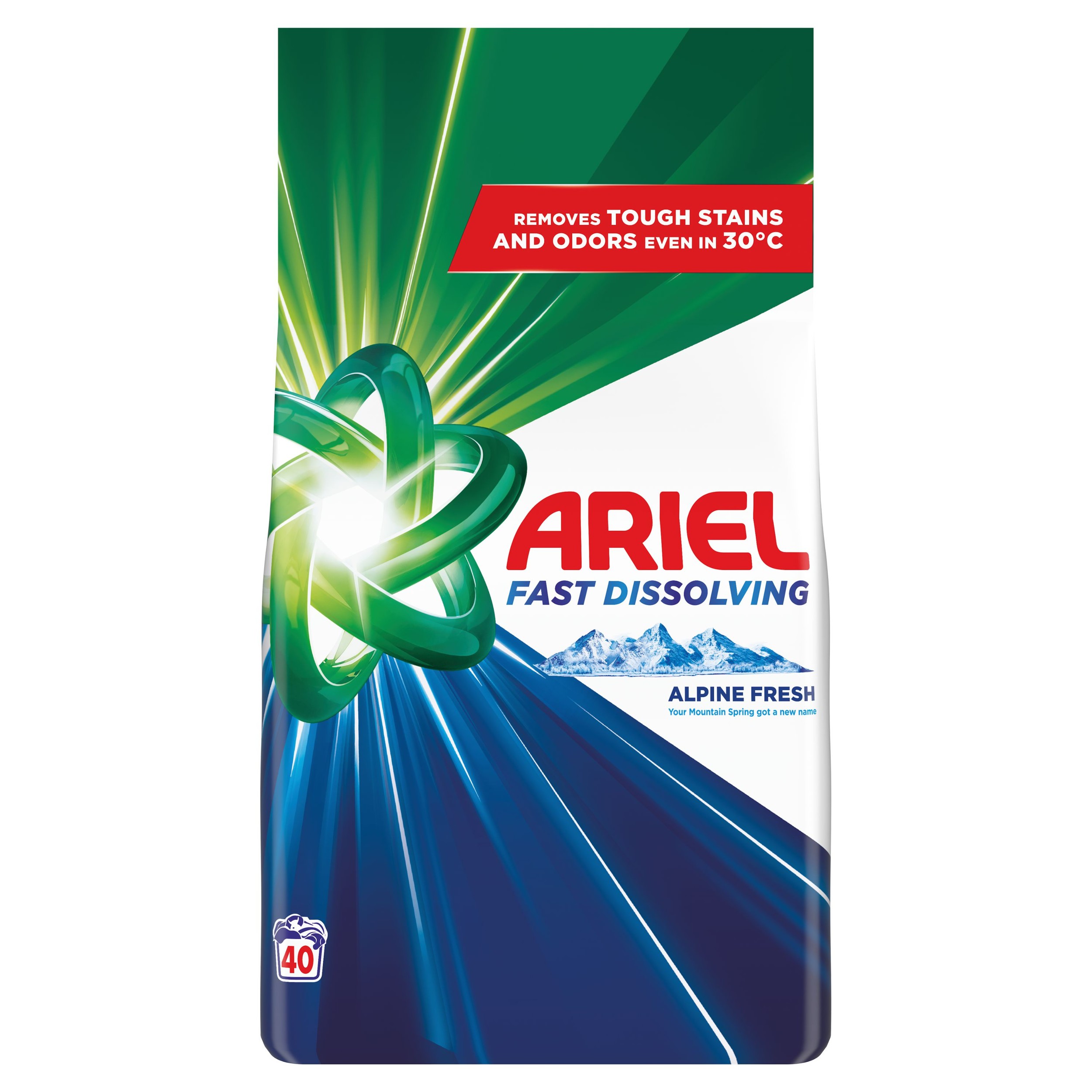Drogerie a kosmetika - Ariel Prášek MSpring 40 Prani 2,2kg