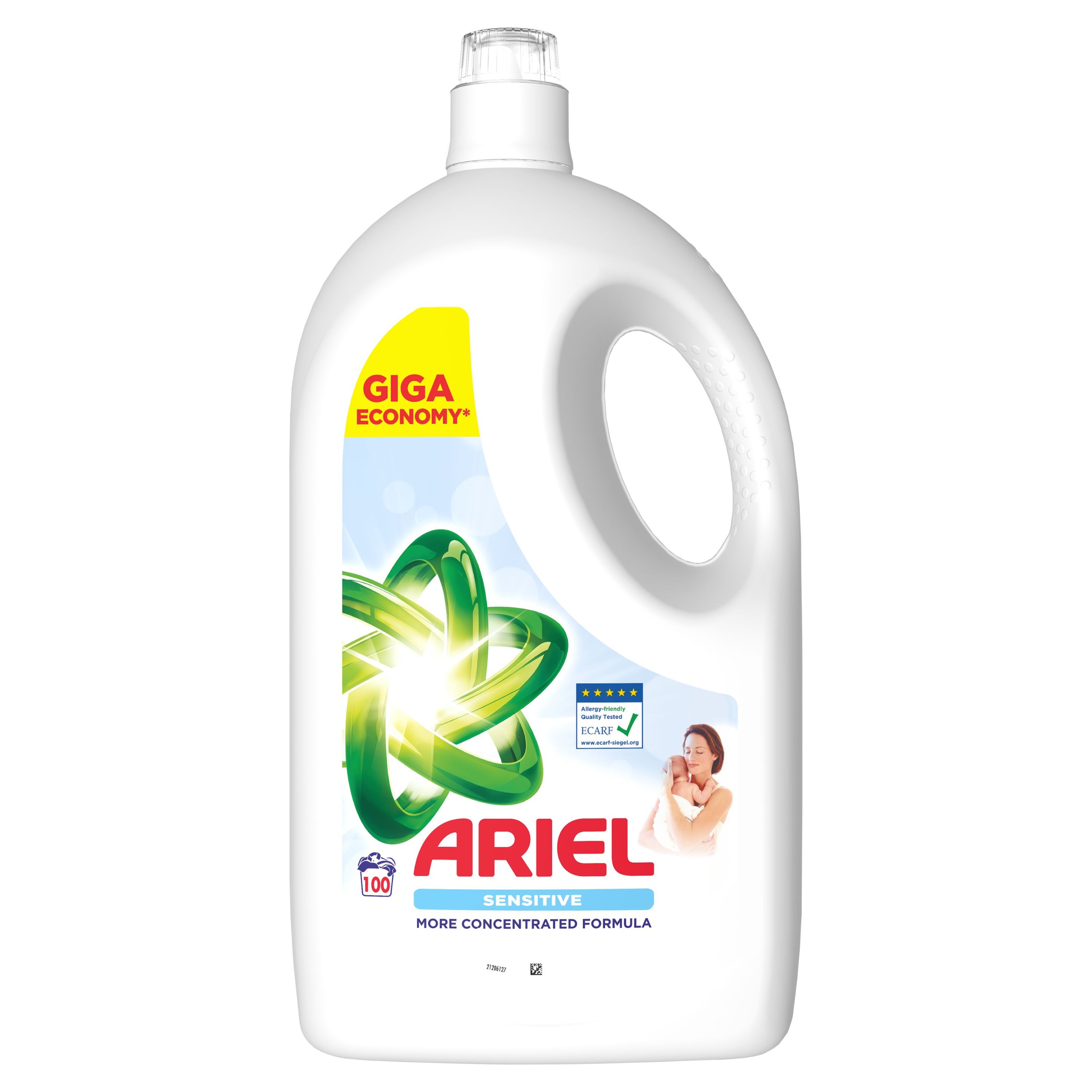 Drogerie a kosmetika - Ariel Tek Prost Sens Skin 100 Prani 4,5l