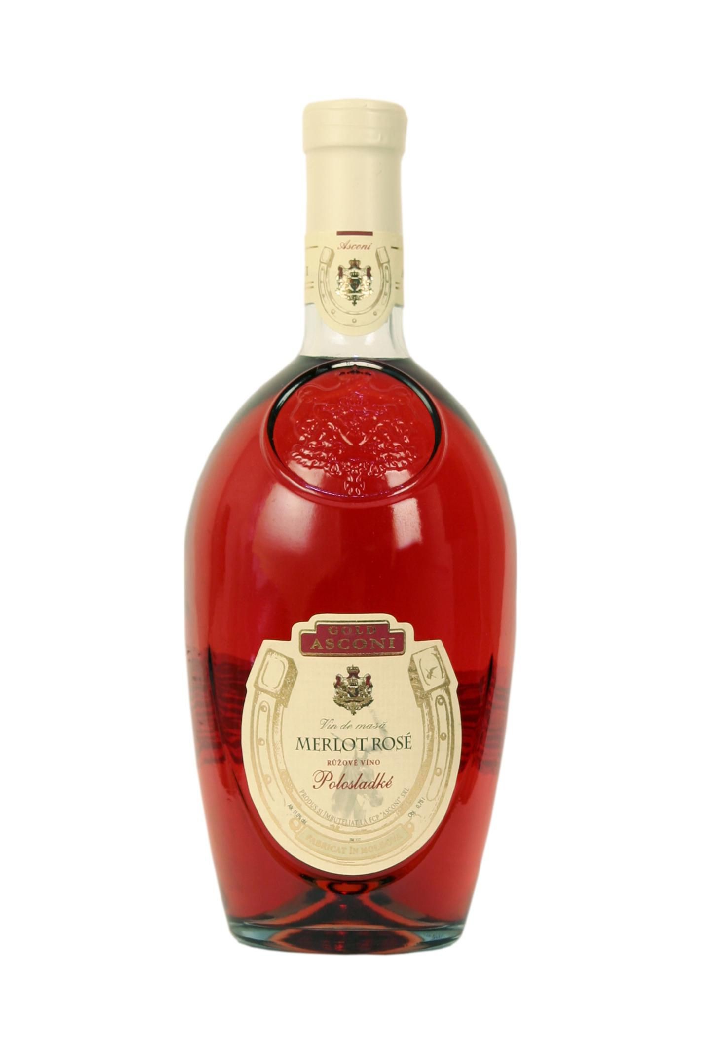 Nápoje - Asconi Gold Merlot rosé 750 ml