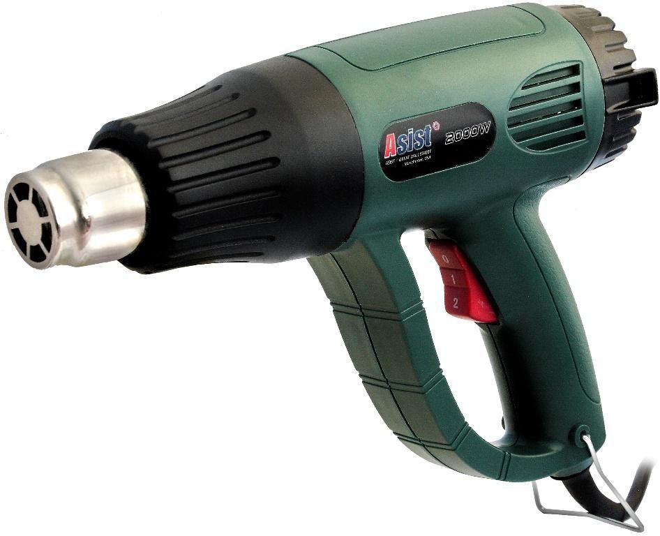 ASIST Horkovzdušná pistole 2000W s příslušenstvím v kufru-2