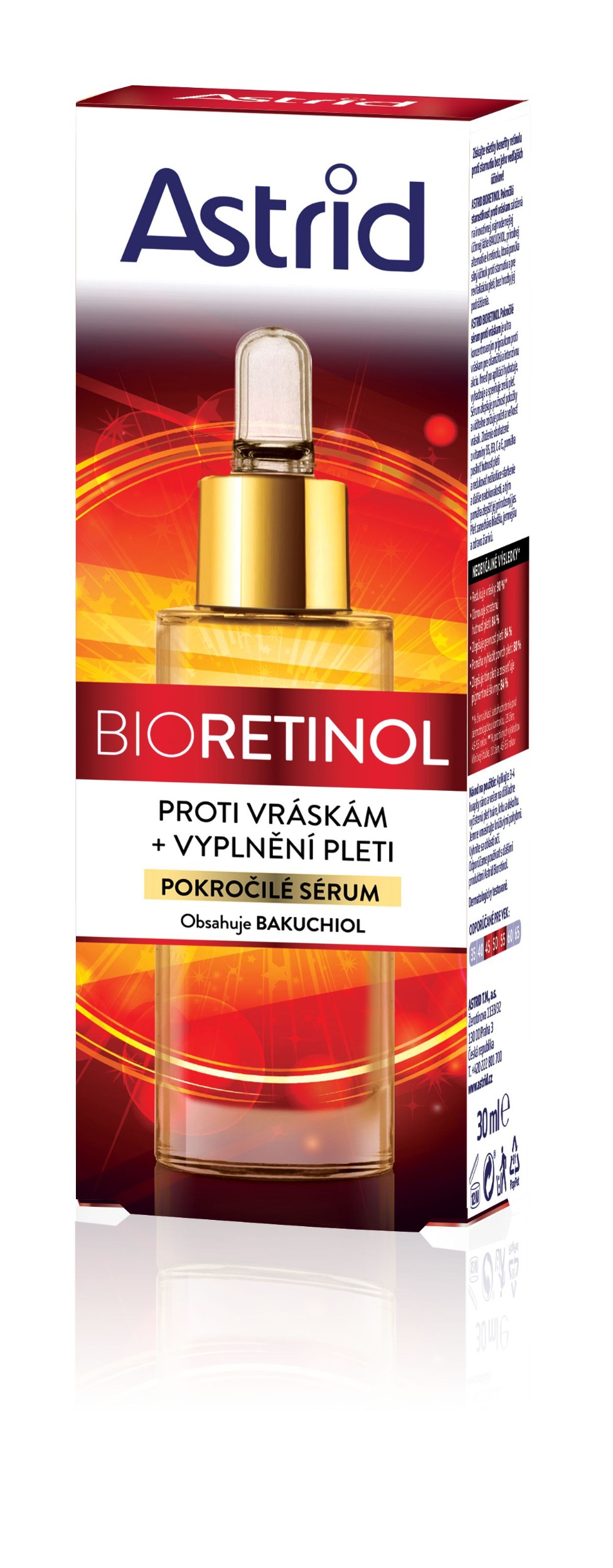 Drogerie a kosmetika - Astrid Bioretinol Pokročilé sérum proti vráskám 30 ml