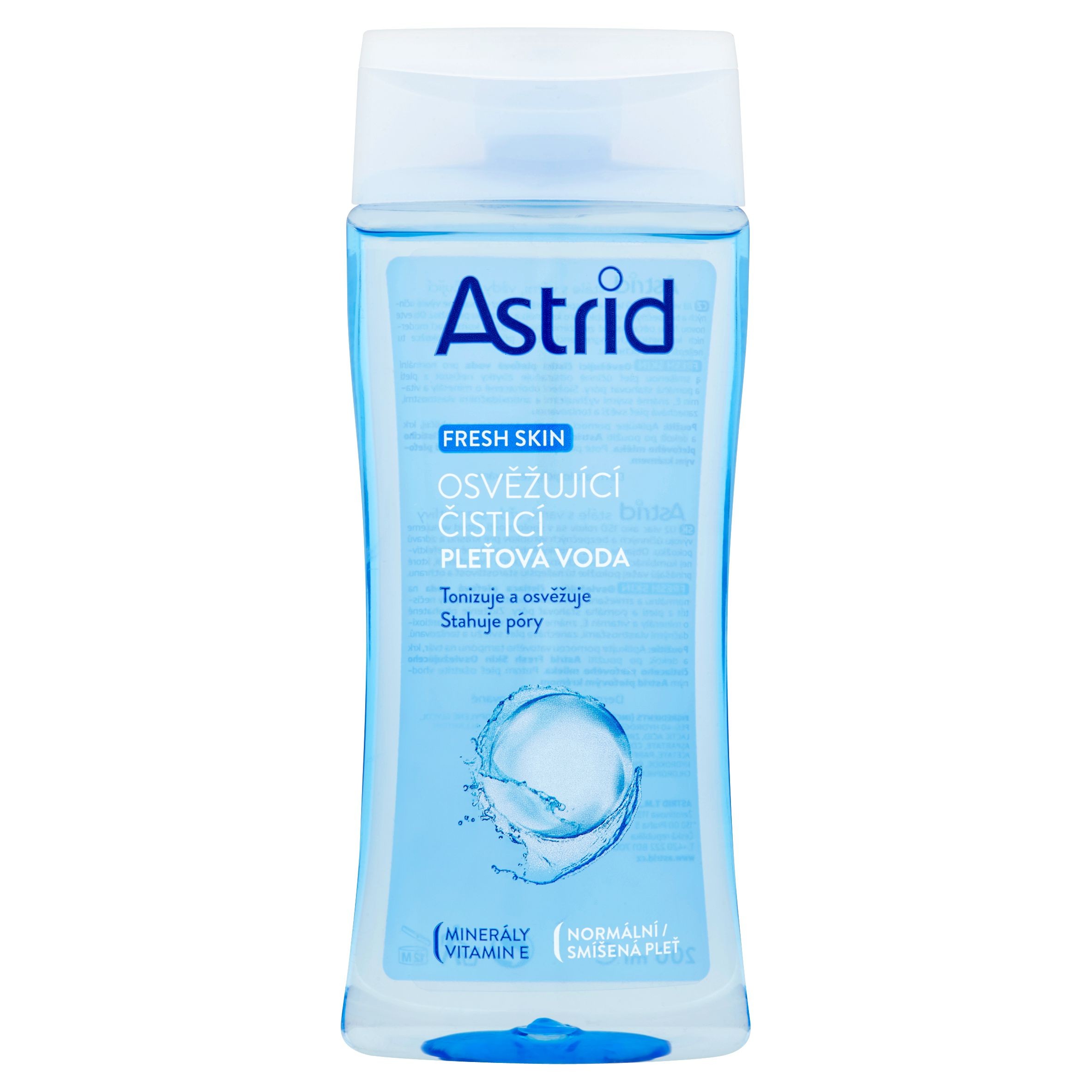 Drogerie a kosmetika - Astrid Fresh Skin osvěžující čisticí pleťová voda 200 ml