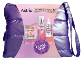 Drogerie a kosmetika - Astrid Glow Expert 3pack v taštičce (Perlové sérum 30ml, Oční sérum 15 ml, Polštářky pod oči 1 pár)