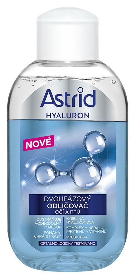 Drogerie a kosmetika - Astrid Hyaluron Dvoufázový odličovač očí a rtů 125 ml