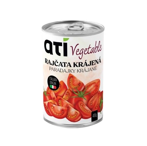Trvanlivé potraviny - ATI Delicates Vegetable Rajčata krájená 400 g