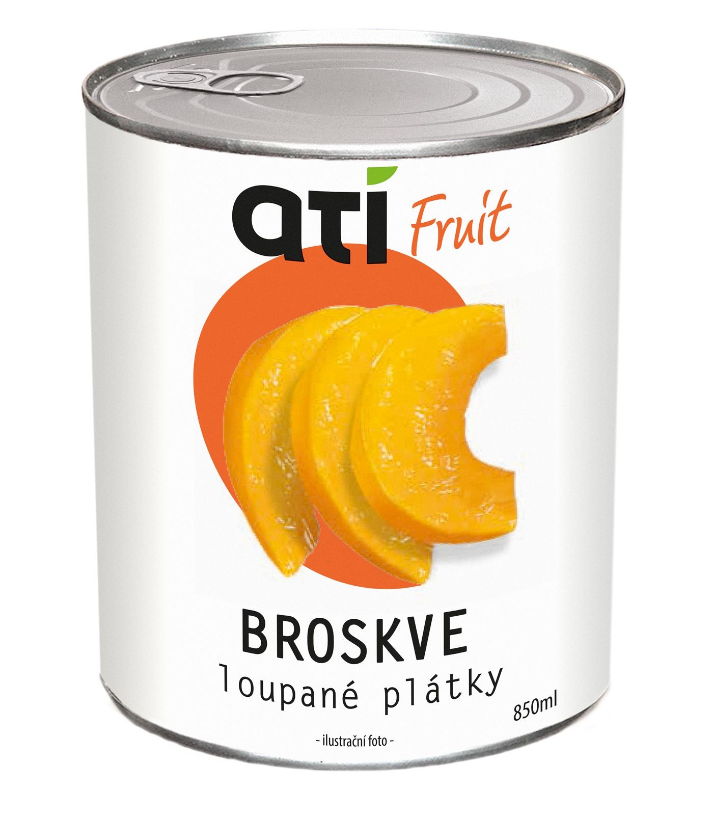 ATI Fruit Broskve loupané plátky 820g-0