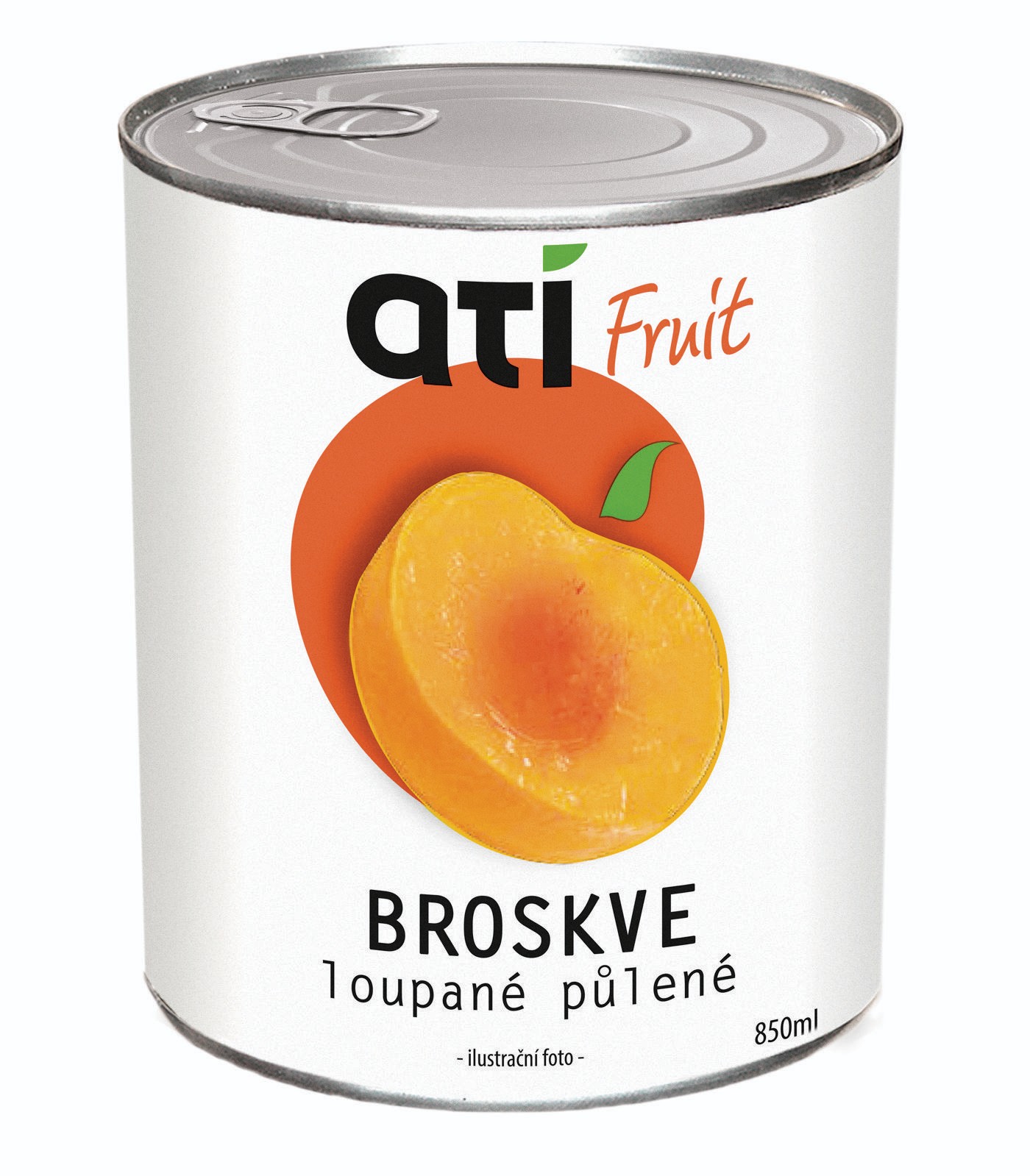 ATI Fruit Broskve loupané půlené 820g-0