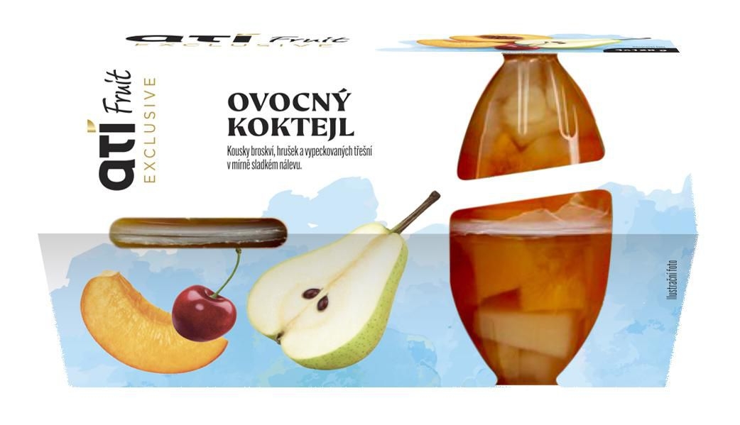 Trvanlivé potraviny - ATI Fruit Exclusive Ovocný koktejl 4pack 480g