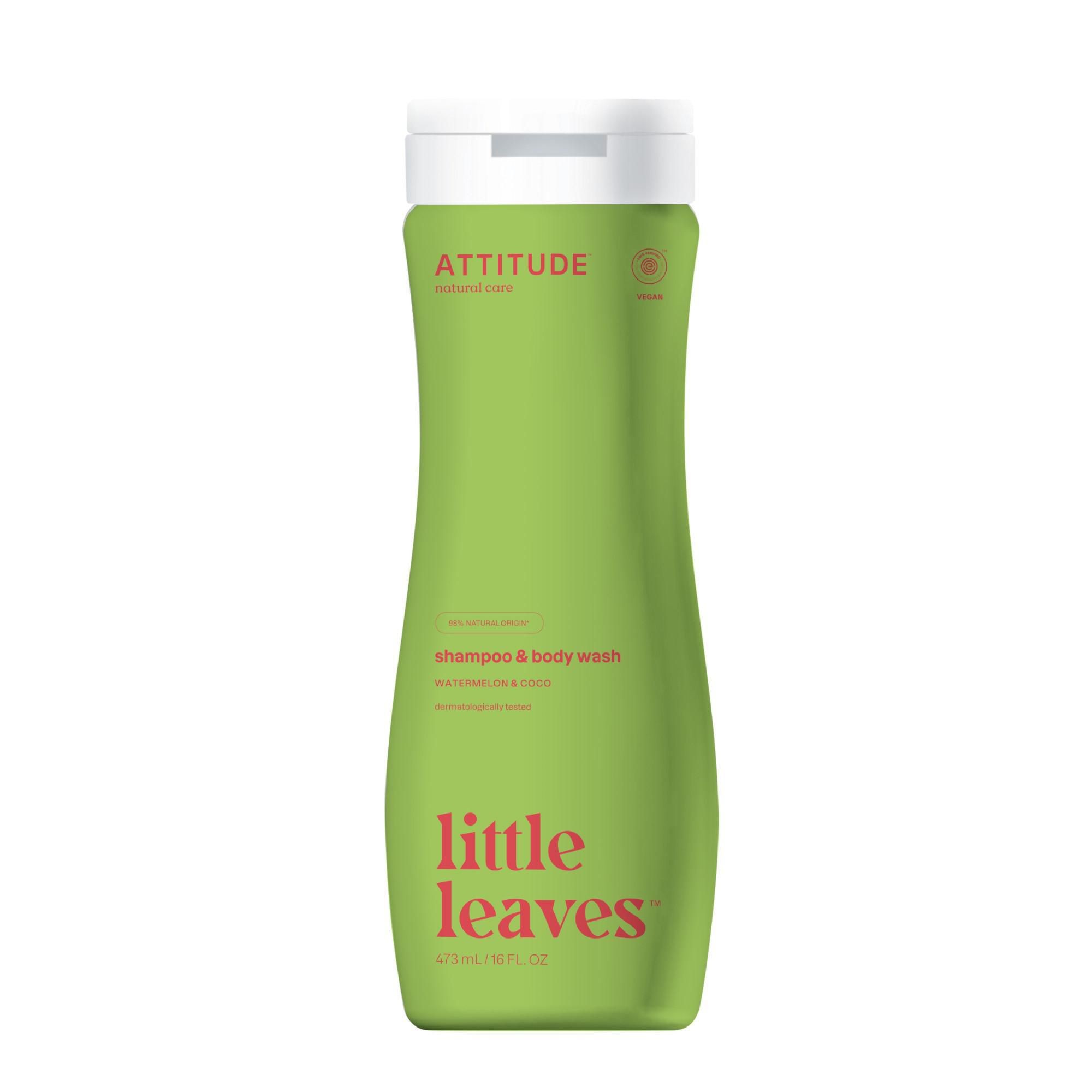 Svět dětí - ATTITUDE Little leaves Dětské tělové mýdlo a šampon 2v1 s vůní melounu a kokosu 473 ml