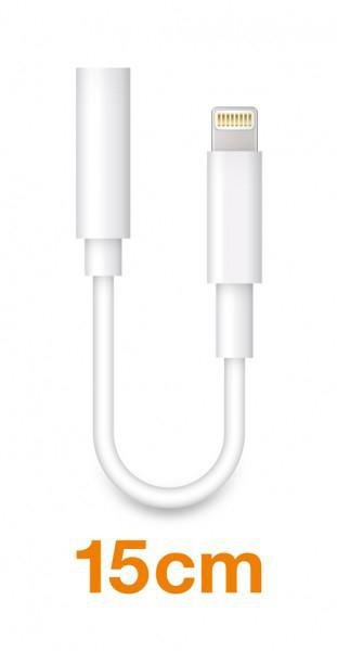 Audio adaptér ALIGATOR Lightning / 3,5mm Jack, bílý-0