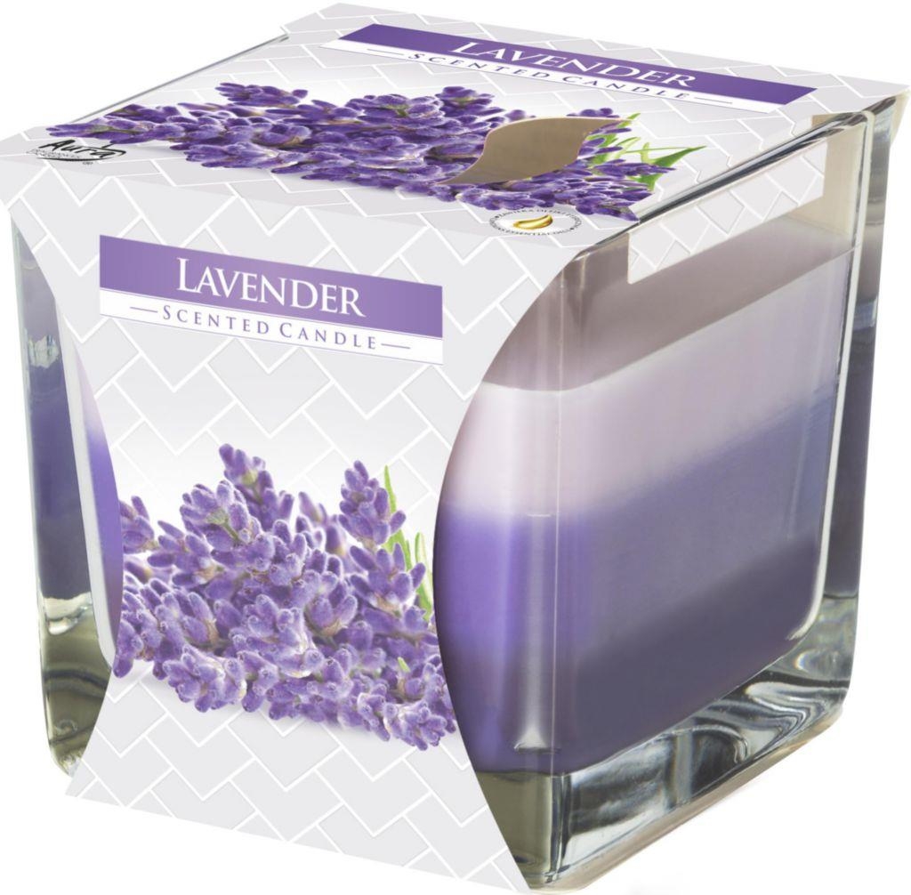 Domácnost a Zahrada - Aura Svíčka tříbarevná Lavender